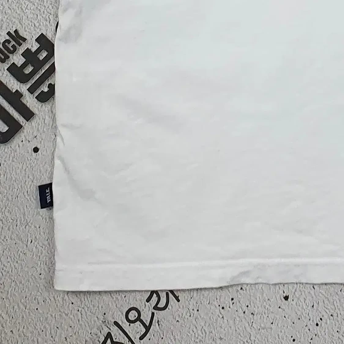 예일 YALE 아메카지 자수로고 반팔 티 화이트 L 1000437 상품이미지7