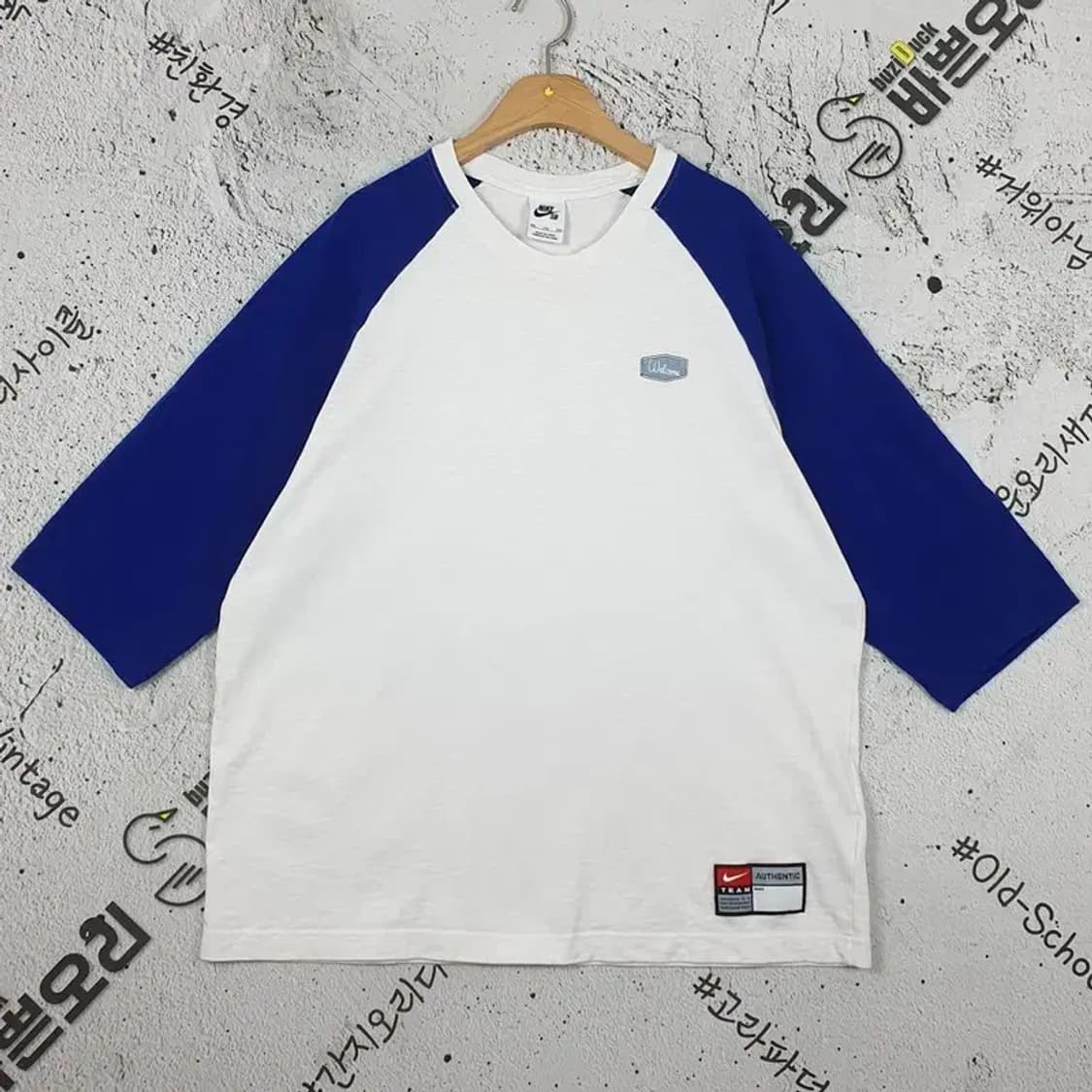 나이키 NIKE SB 레글런 티셔츠 화이트 블루 XXL 1000439 상품이미지1