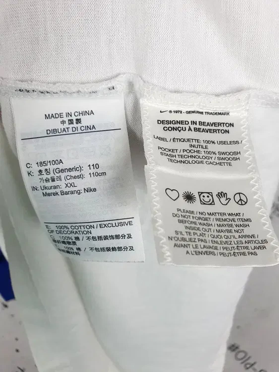 나이키 NIKE SB 레글런 티셔츠 화이트 블루 XXL 1000439 상품이미지9