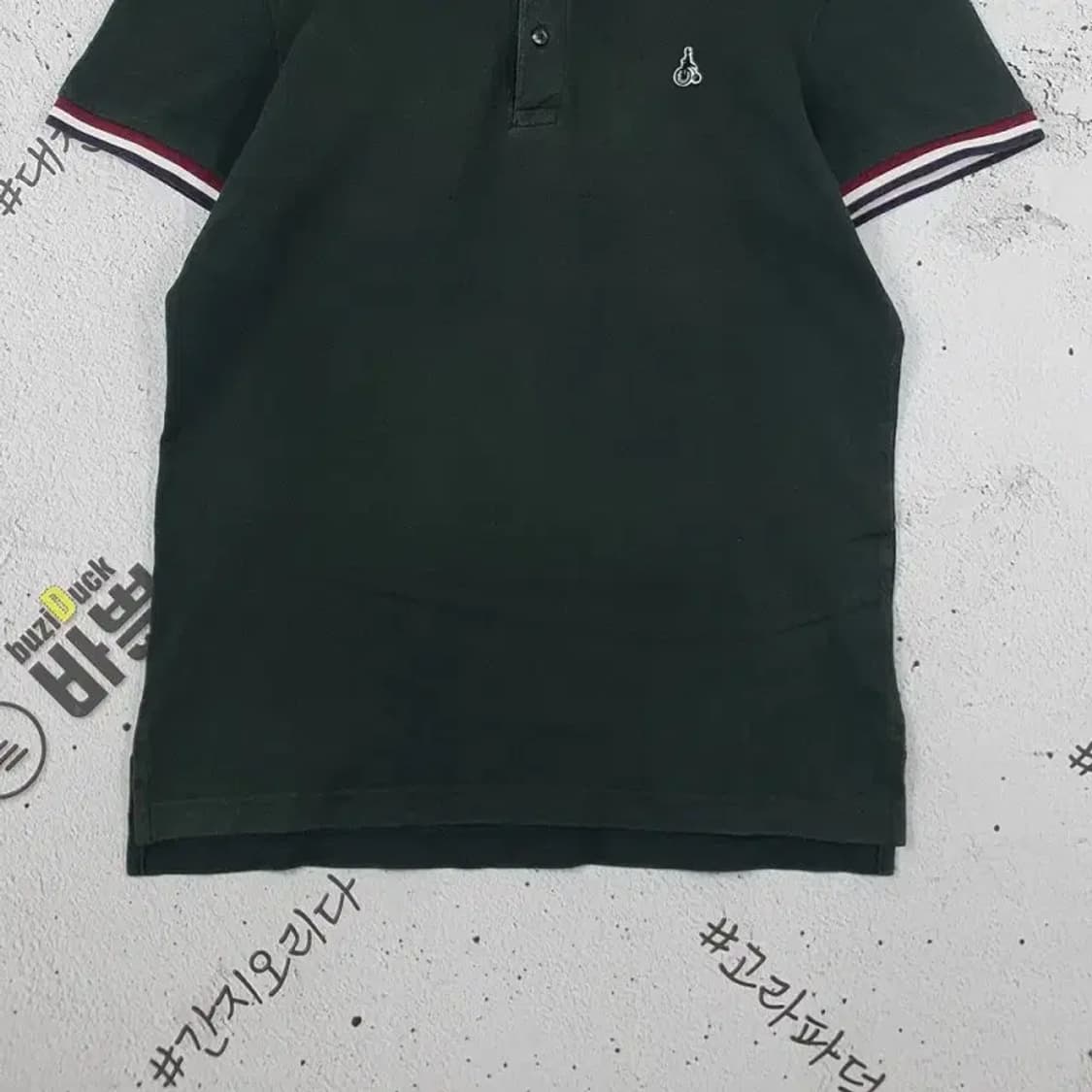 빈폴 반팔 숏카라 티셔츠 그린 100(95) 1000440 상품이미지5