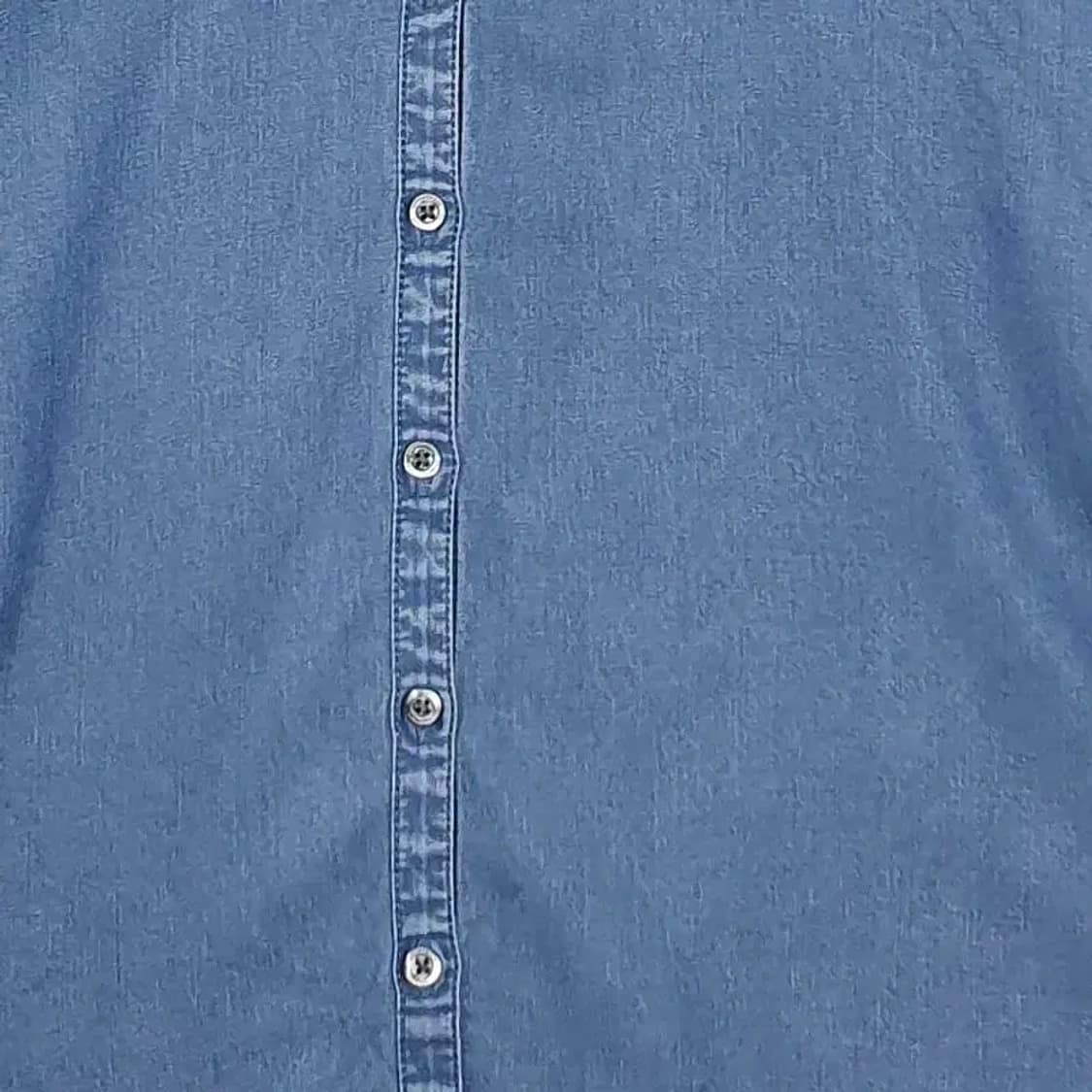 캘빈클라인 CK 오버핏 데님 셔츠 블루 S 1100285 상품이미지5