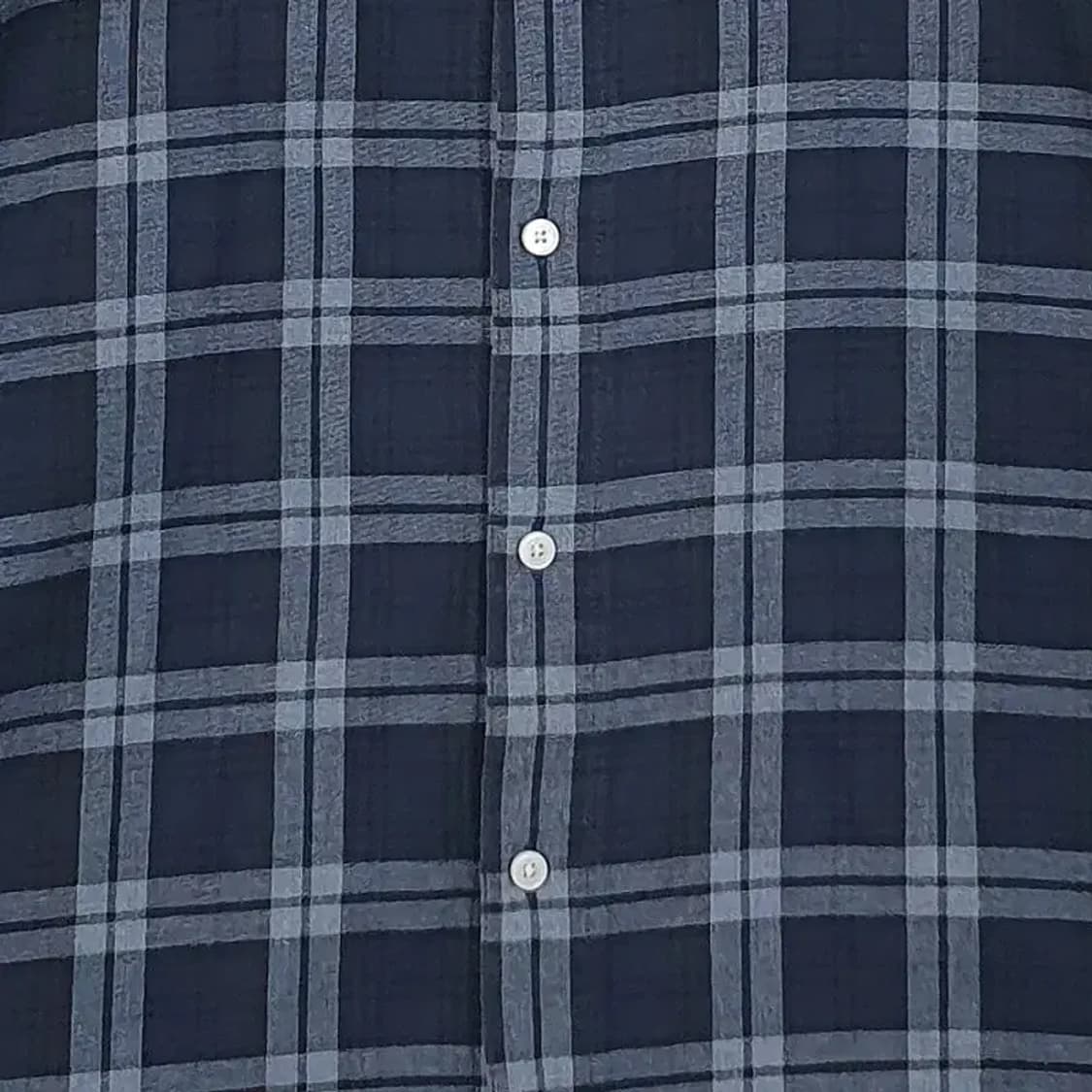 빈폴 BEANPOLE 긴팔 셔츠 남방 네이비 타탄 110 1100286 상품이미지5