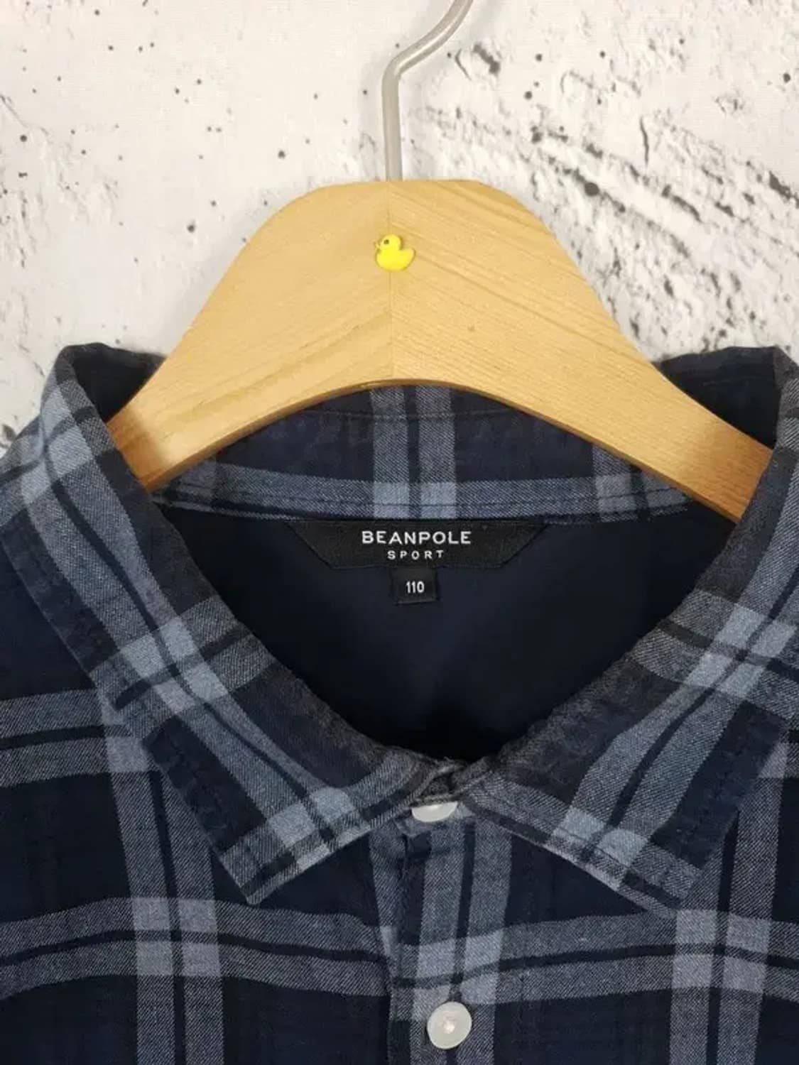 빈폴 BEANPOLE 긴팔 셔츠 남방 네이비 타탄 110 1100286 상품이미지9