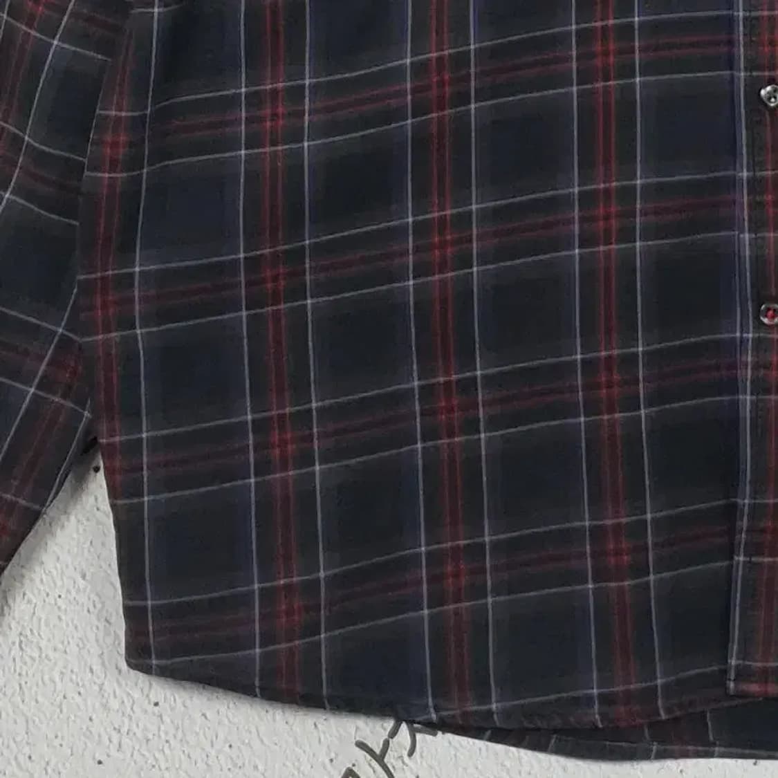 타미힐피거 TOMMY 긴팔 남방 셔츠 네이비 타탄 XL 1100287 상품이미지7