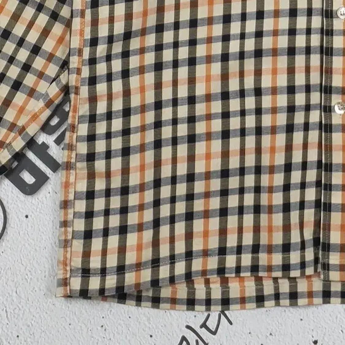 닥스 DAKS 긴팔 남방 셔츠 베이지 노바체크 M 1100288 상품이미지6