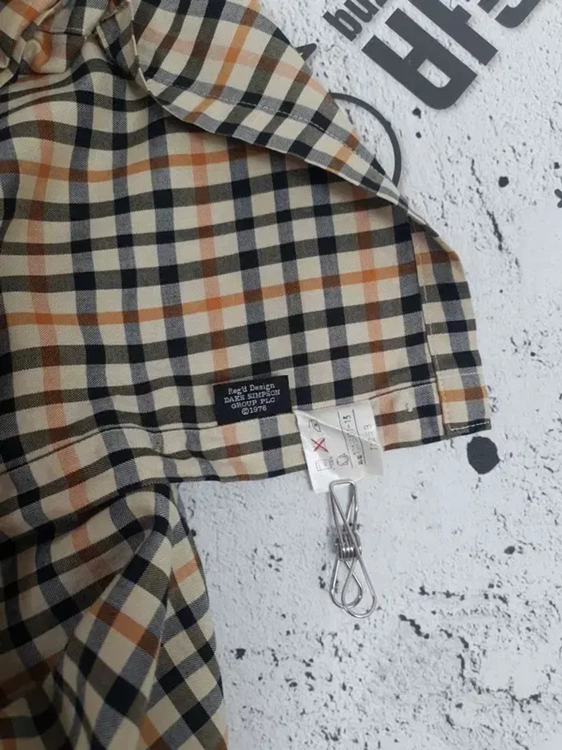 닥스 DAKS 긴팔 남방 셔츠 베이지 노바체크 M 1100288 상품이미지7