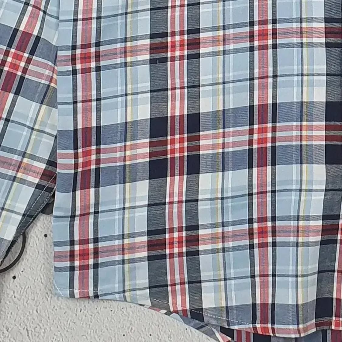 타미힐피거 TOMMY 슬림핏 긴팔 남방 셔츠 타탄 M 1100289 상품이미지5