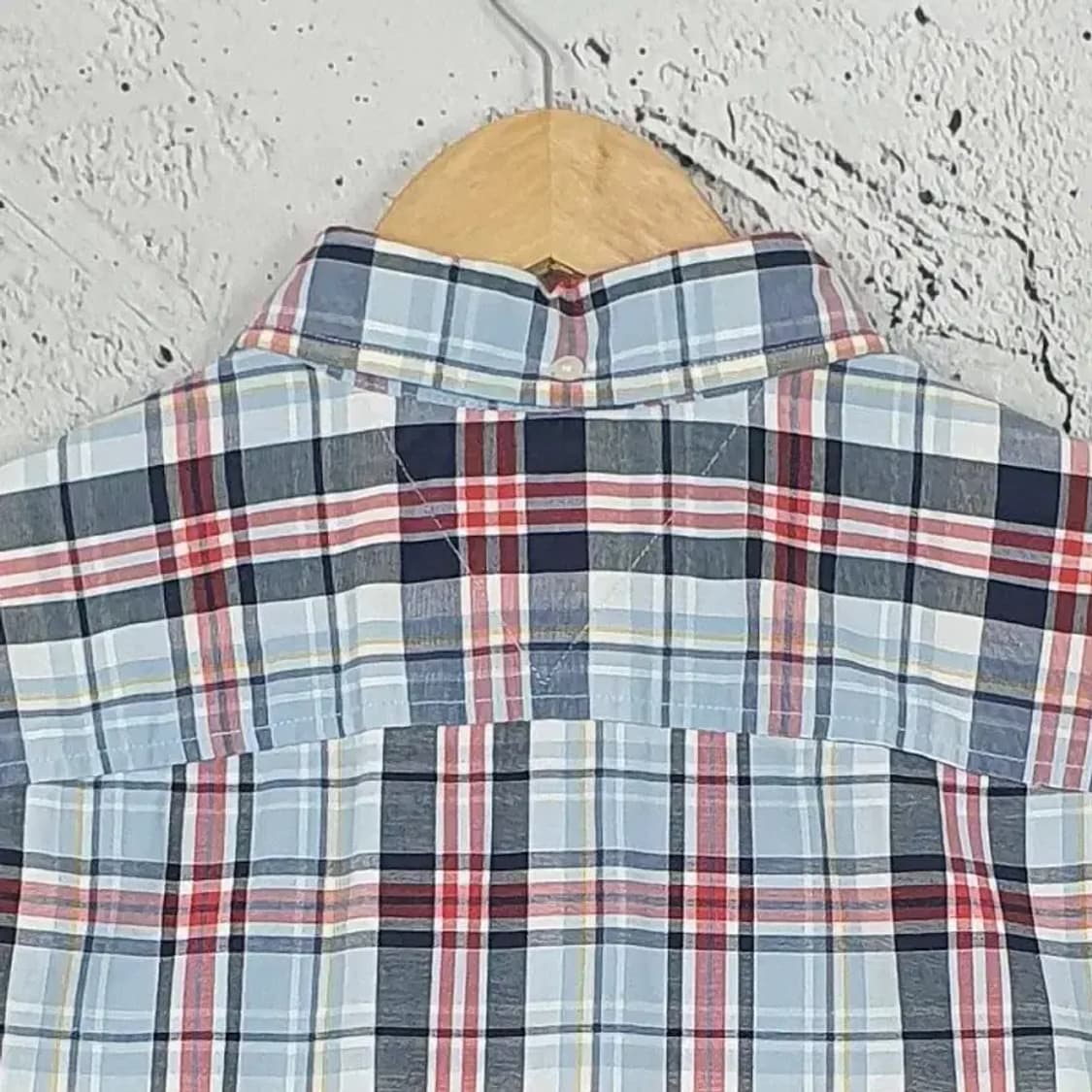 타미힐피거 TOMMY 슬림핏 긴팔 남방 셔츠 타탄 M 1100289 상품이미지6