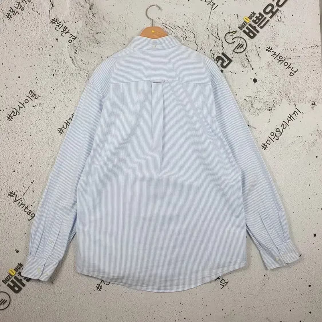 타미힐피거 TOMMY 셔츠 라이트블루 스트라이프 XL 1100290 상품이미지2