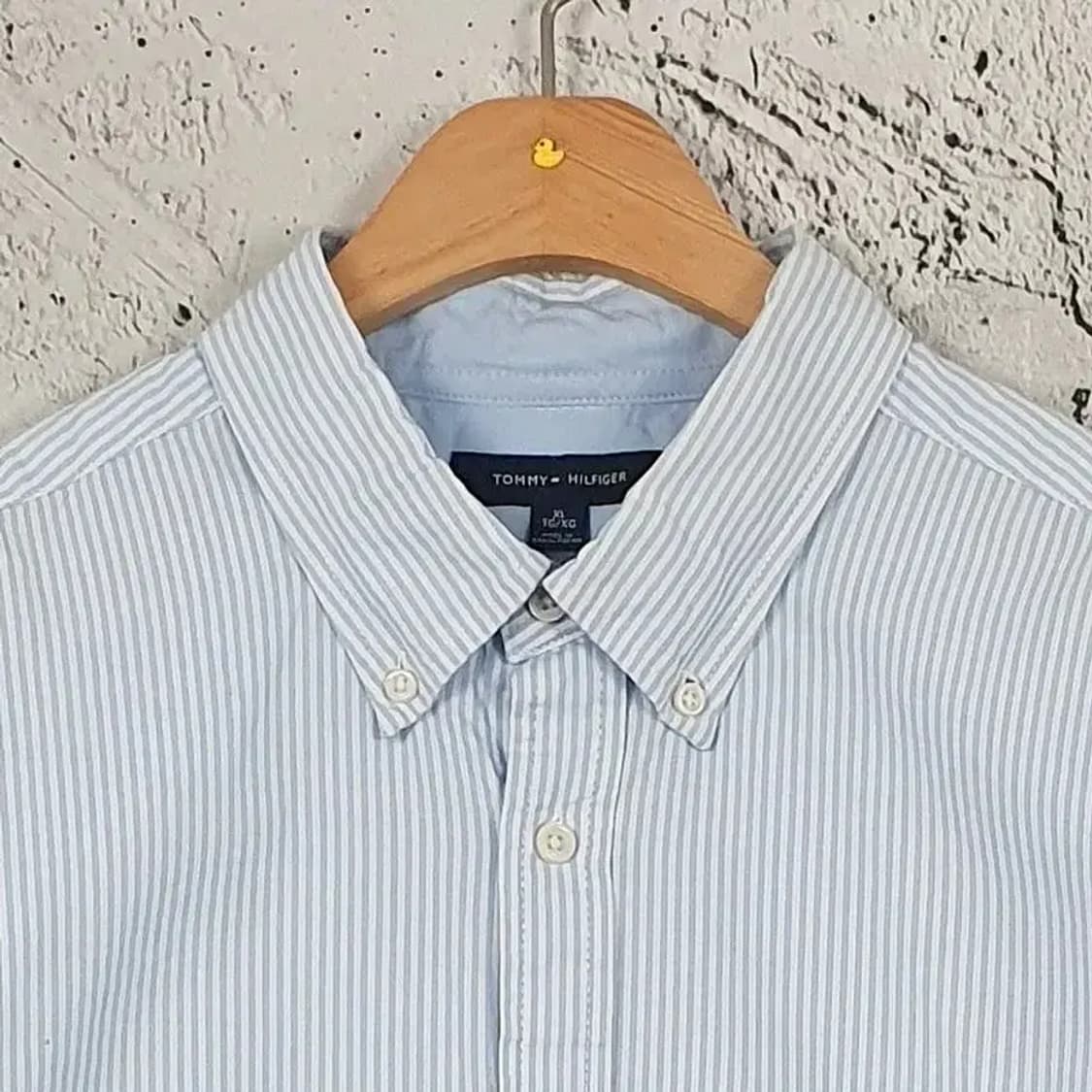 타미힐피거 TOMMY 셔츠 라이트블루 스트라이프 XL 1100290 상품이미지4