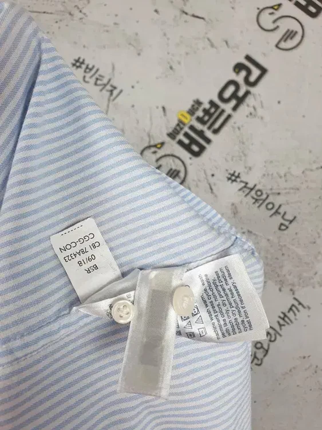 타미힐피거 TOMMY 셔츠 라이트블루 스트라이프 XL 1100290 상품이미지9