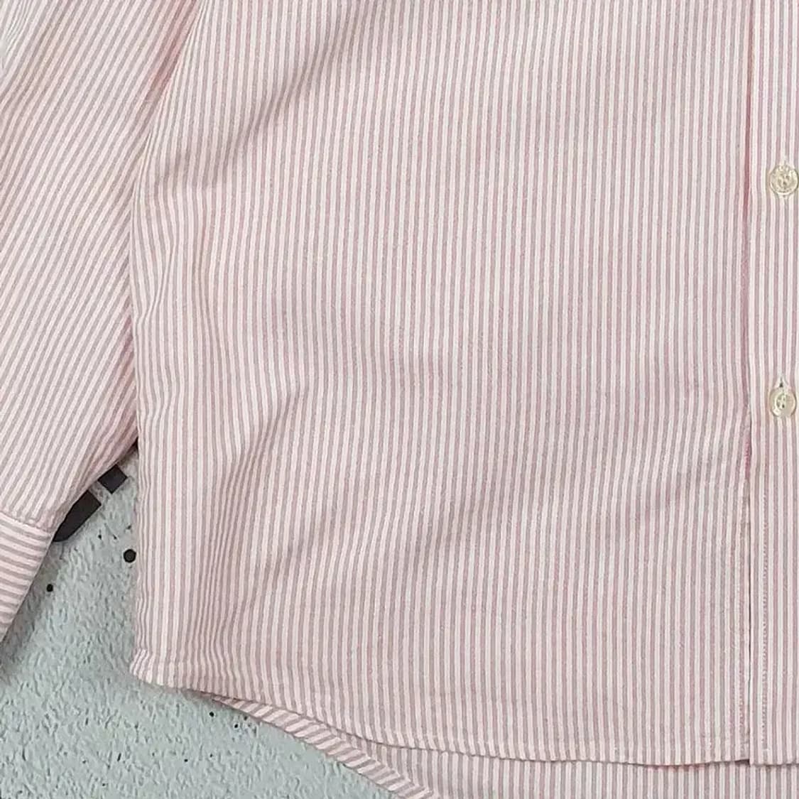 라파클럽 긴팔 남방 셔츠 라이트 핑크 스트라이프 95 1100292 상품이미지6