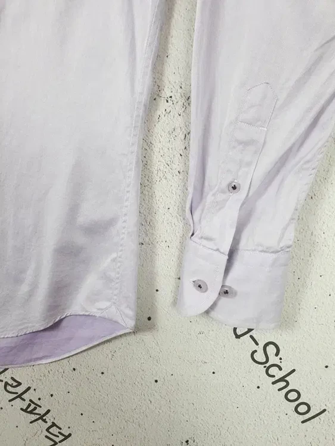 닥스 DAKS 클래식 긴팔 남방 셔츠 라이트 퍼플 100 1100293 상품이미지9