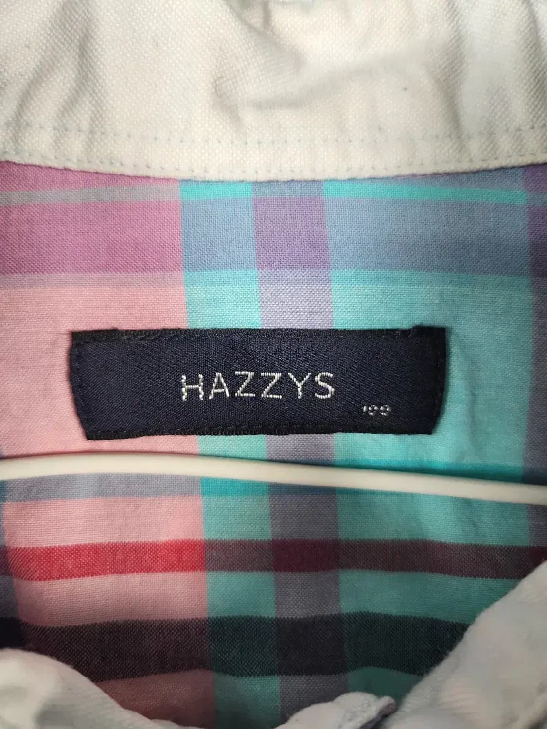 HAZZYS 헤지스 체크 반팔 셔츠 상품이미지2