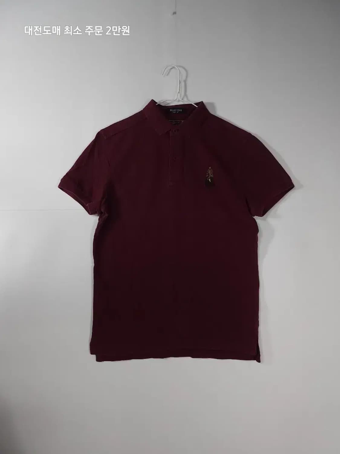 빈폴 반팔 카라티 버건디 상품이미지1