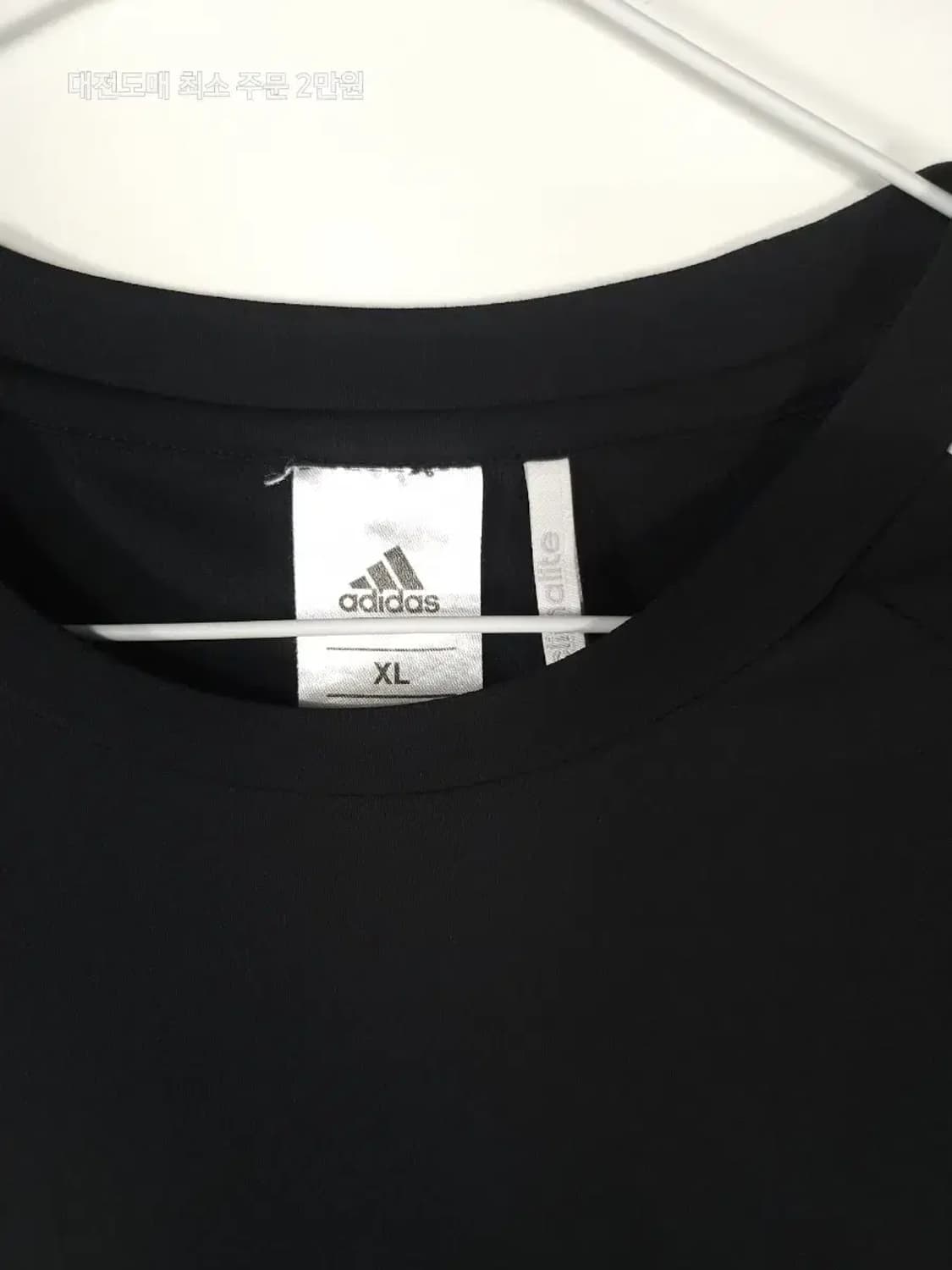 아디다스 삼선 반팔 티셔츠 블랙 상품이미지2