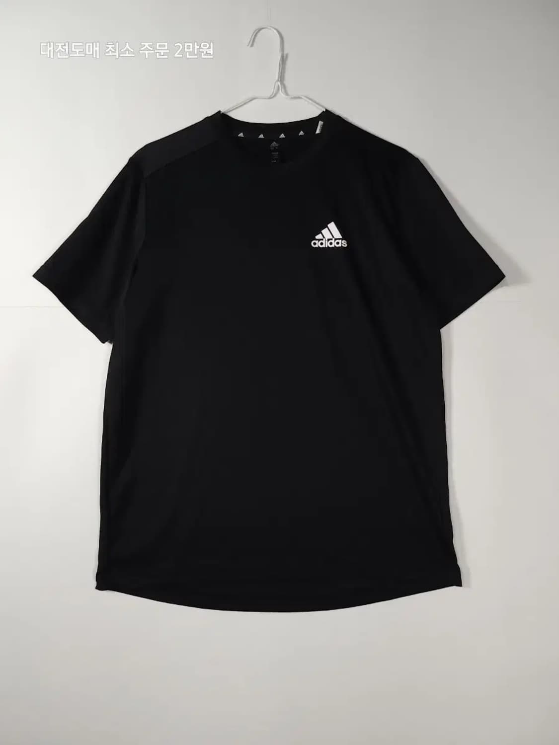 아디다스 블랙 기능성 반팔티 상품이미지1