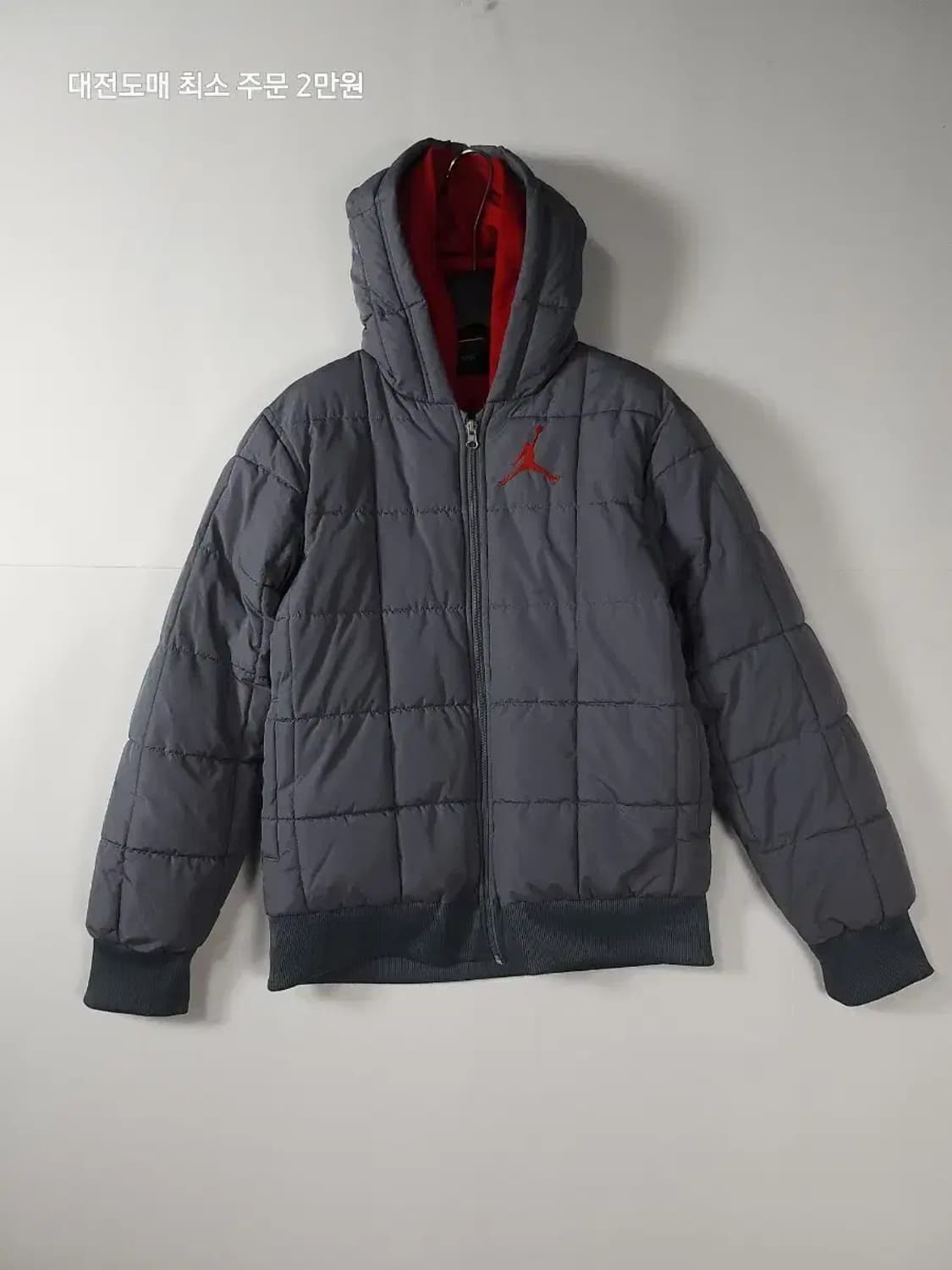 조던 후드 패딩 점퍼 그레이 상품이미지1