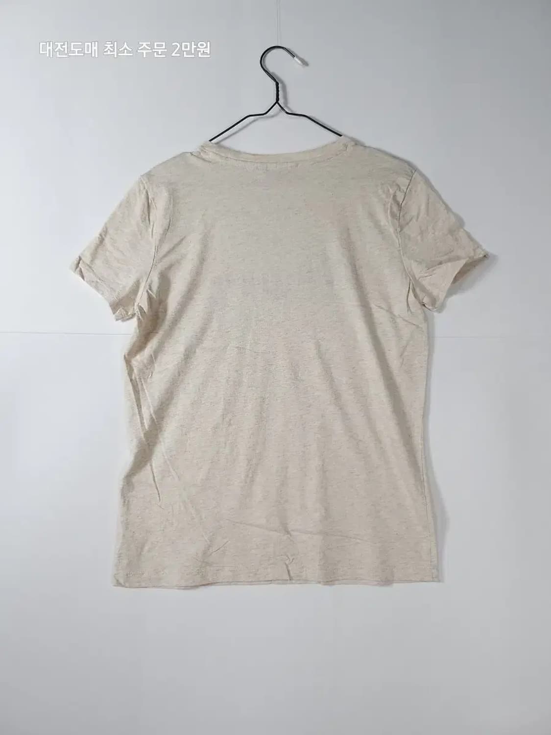 타미힐피거 베이지 반팔 티셔츠 상품이미지3