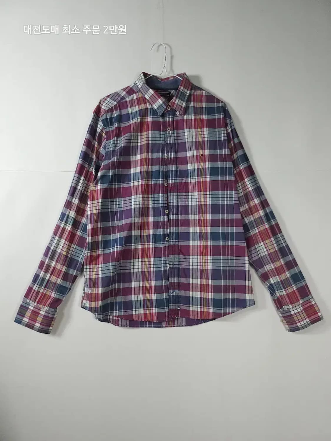 타미힐피거 체크 셔츠 남방 긴팔 상품이미지1