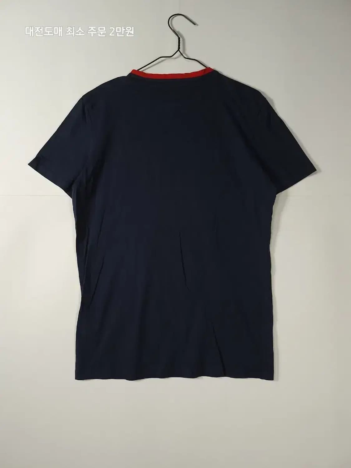 타미힐피거 네이비 링거 반팔티 상품이미지3