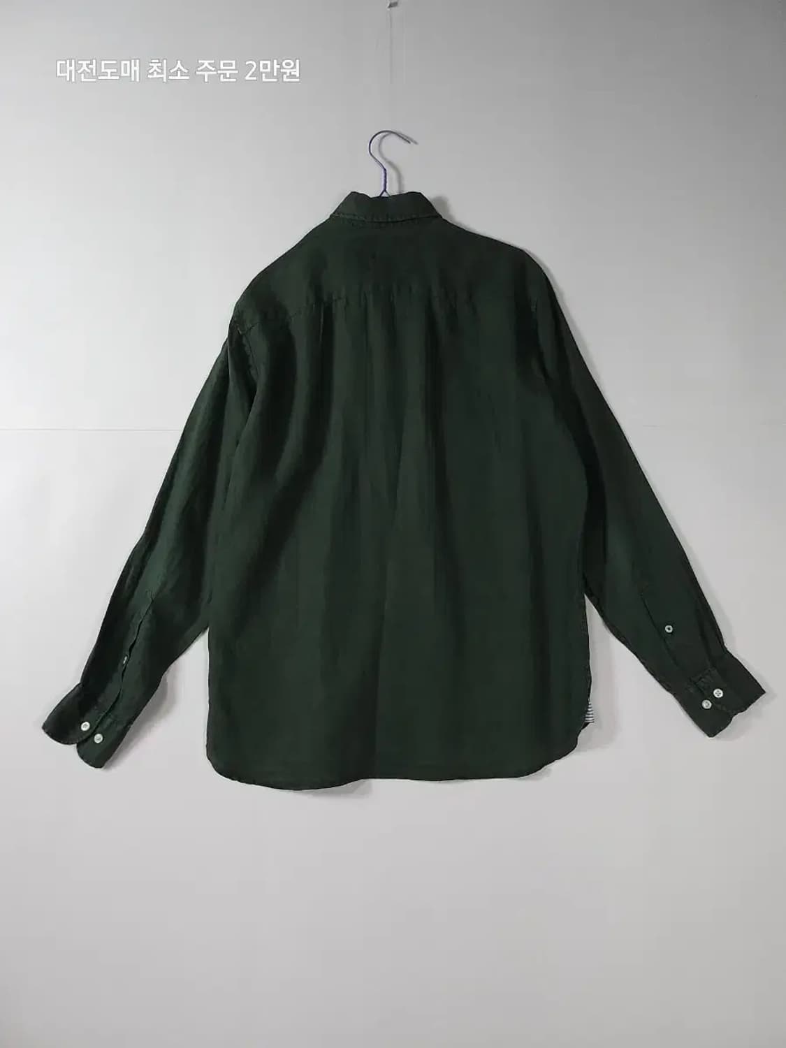 타미힐피거 셔츠 다크 그린 상품이미지3