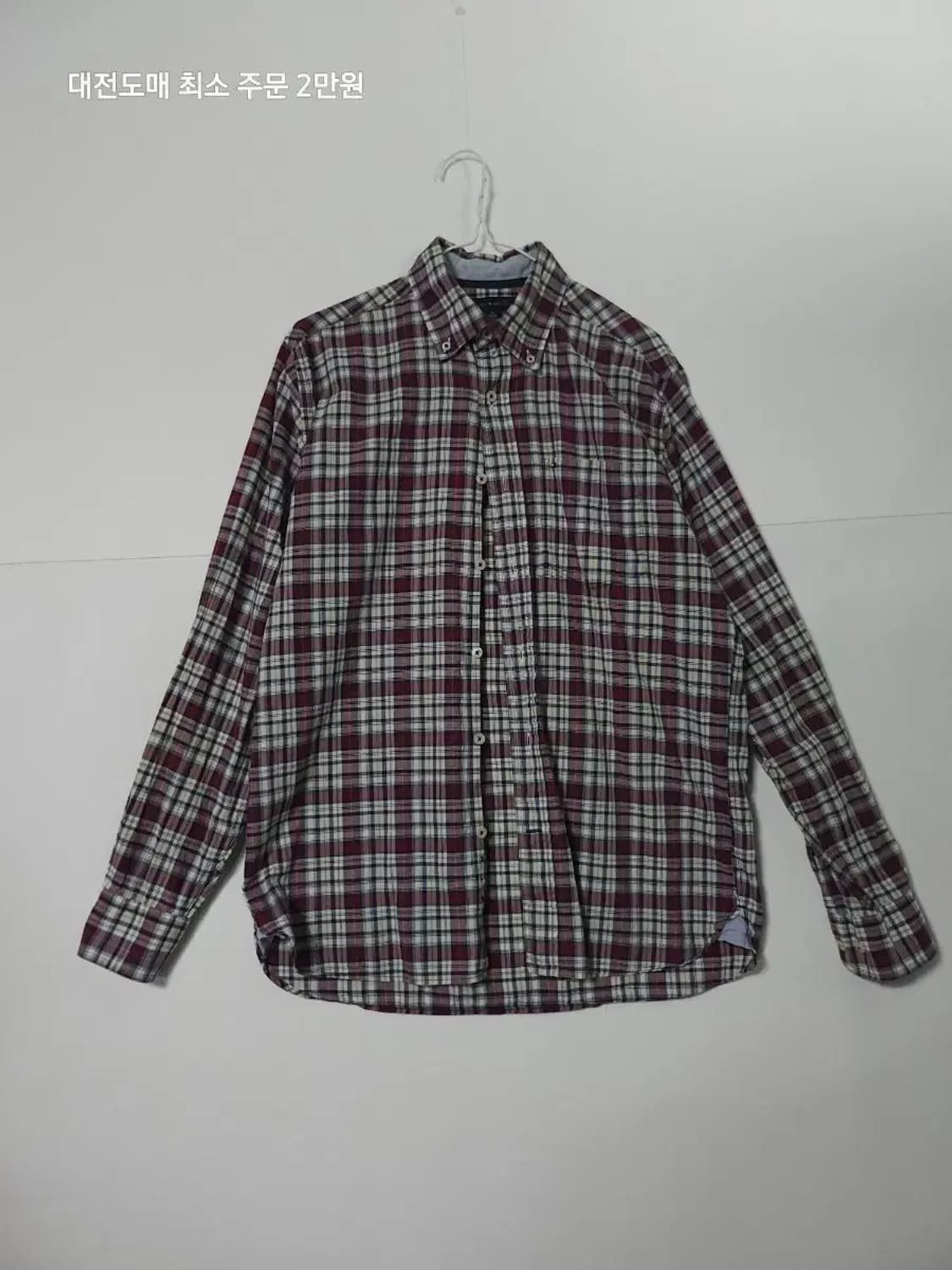 타미힐피거 남방 체크 셔츠 긴팔 상품이미지1