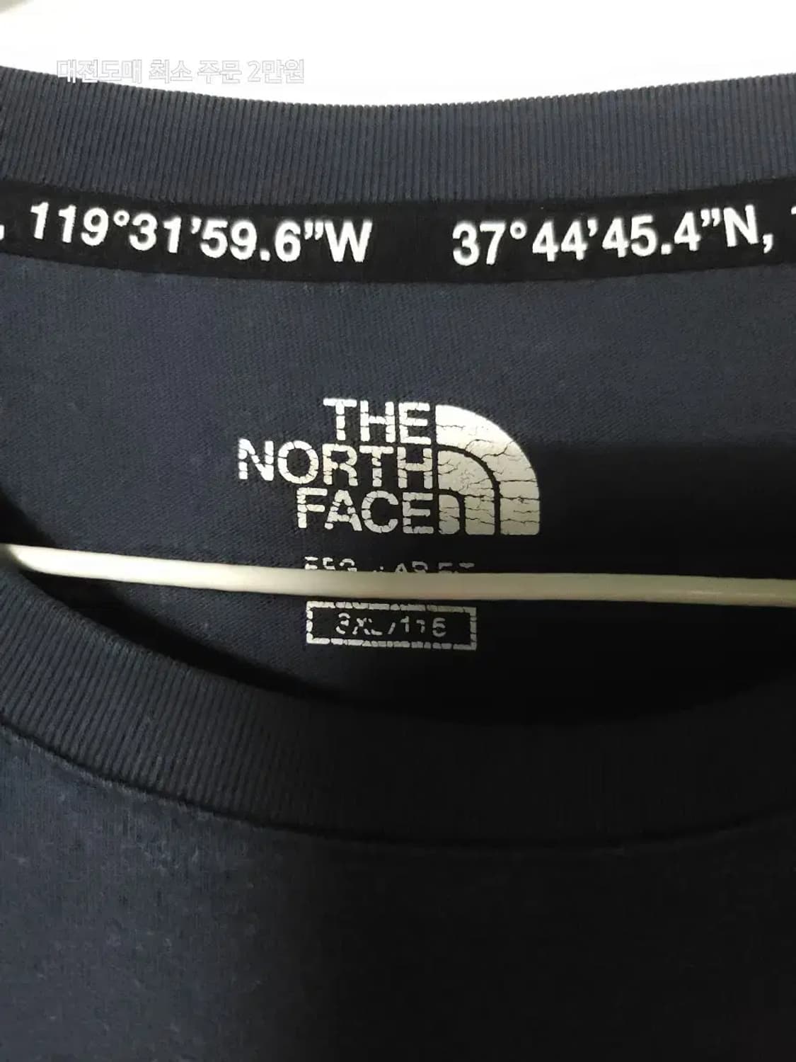 노스페이스 반팔 티셔츠 네이비 상품이미지2