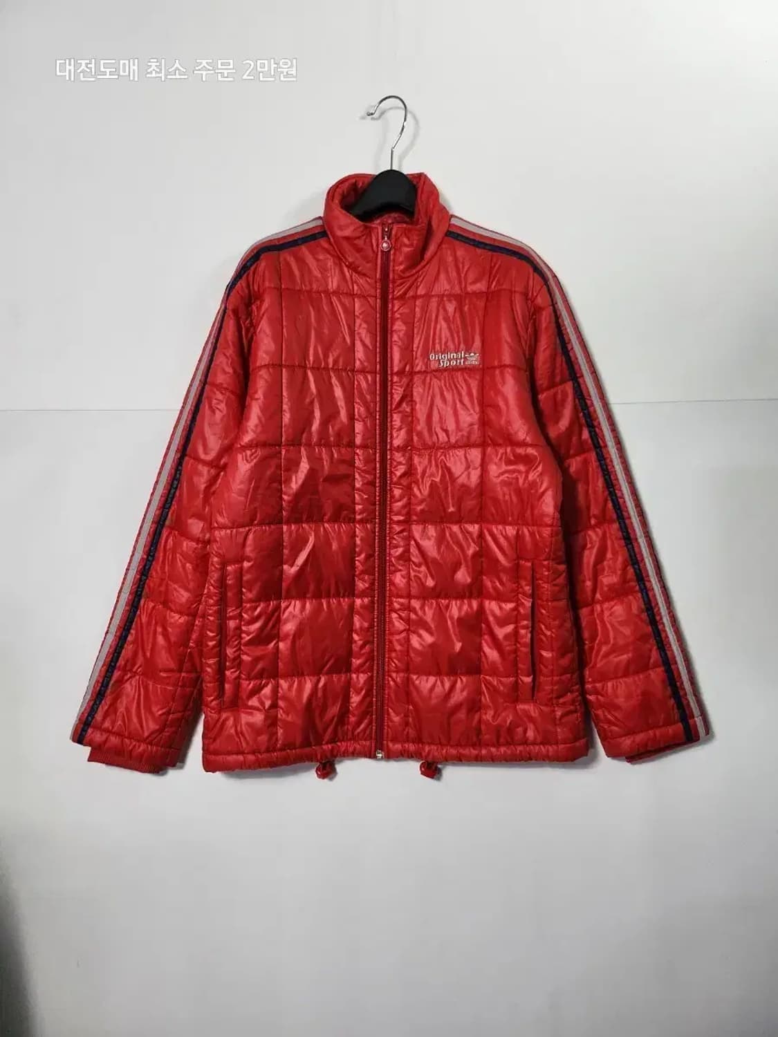 아디다스 Original 빨간색 패딩 퀄팅 점퍼 상품이미지1