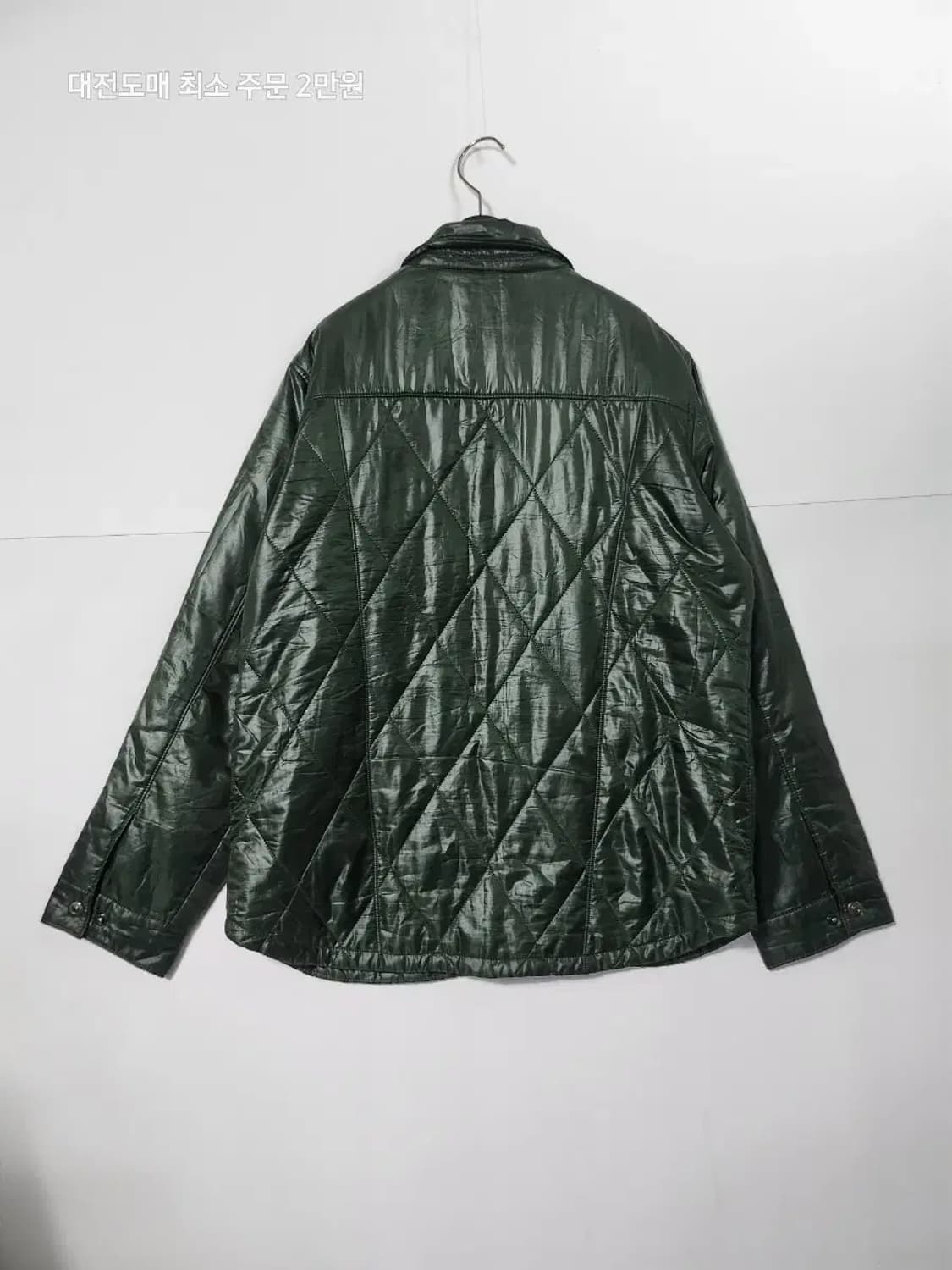 네파 다이아 퀼팅 자켓 녹색 상품이미지2
