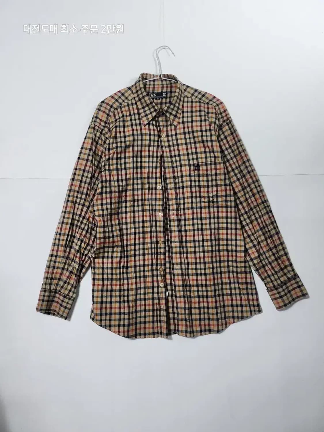 DASK 닥스 체크 긴팔 셔츠 남방 상품이미지1