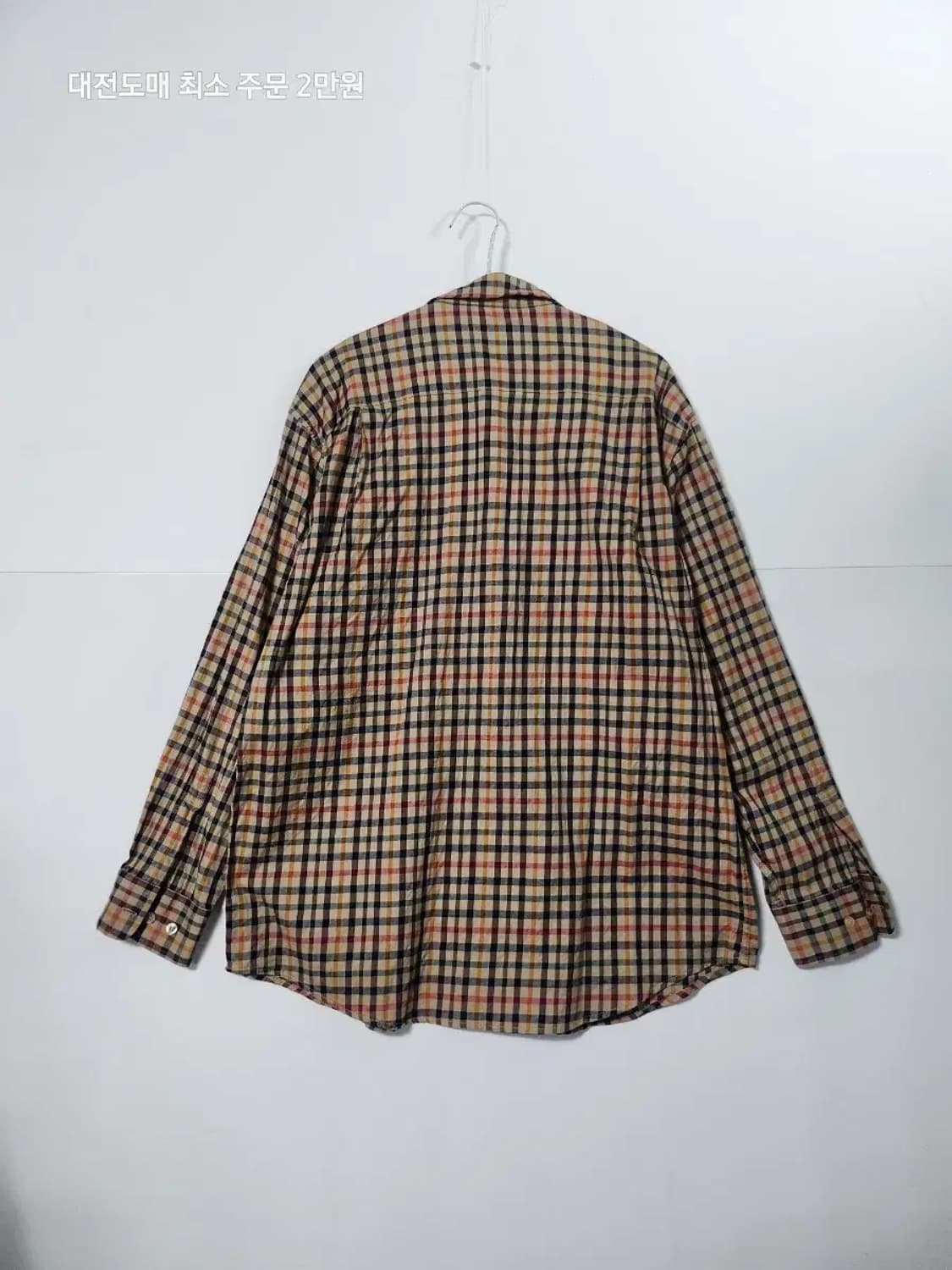 DASK 닥스 체크 긴팔 셔츠 남방 상품이미지2