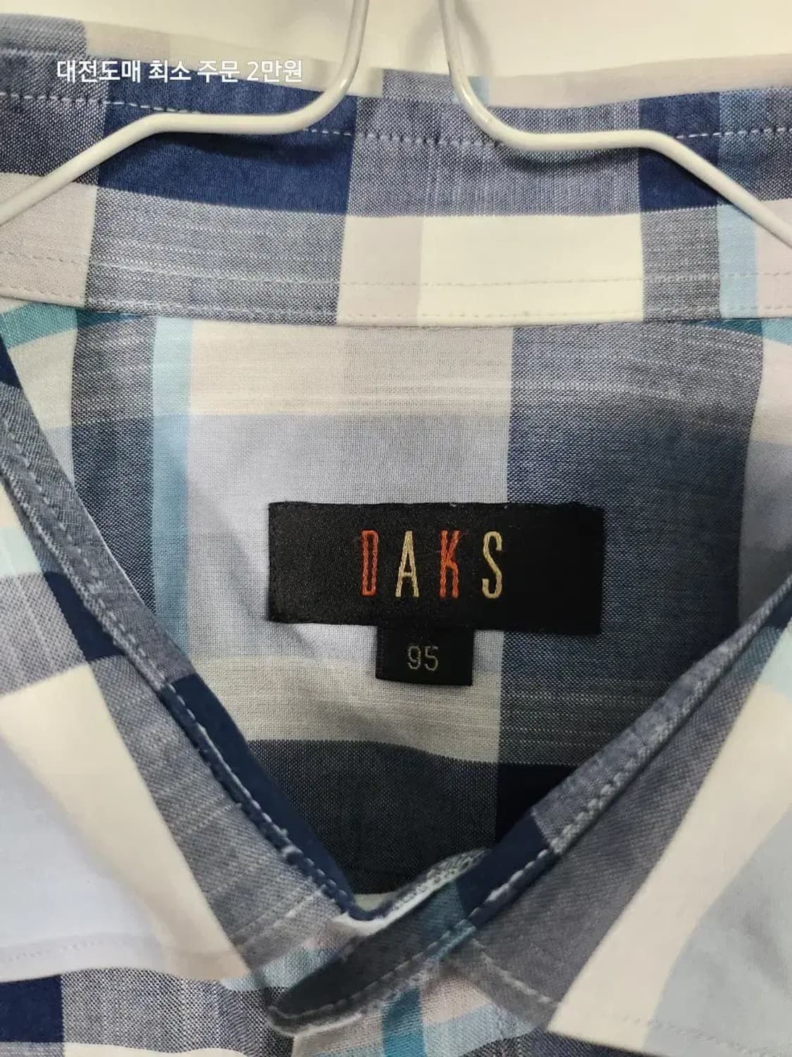 닥스 체크 반팔 셔츠 남방 상품이미지3