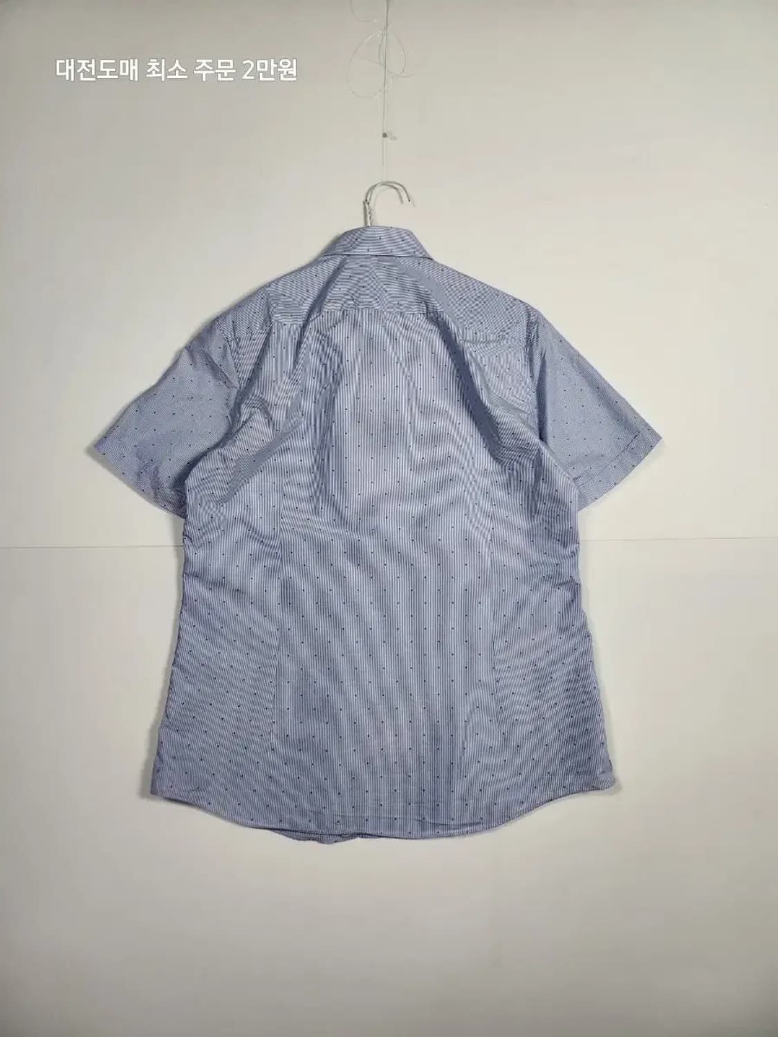 DAKS 닥스 블루 스트라이프 반팔 셔츠 상품이미지3