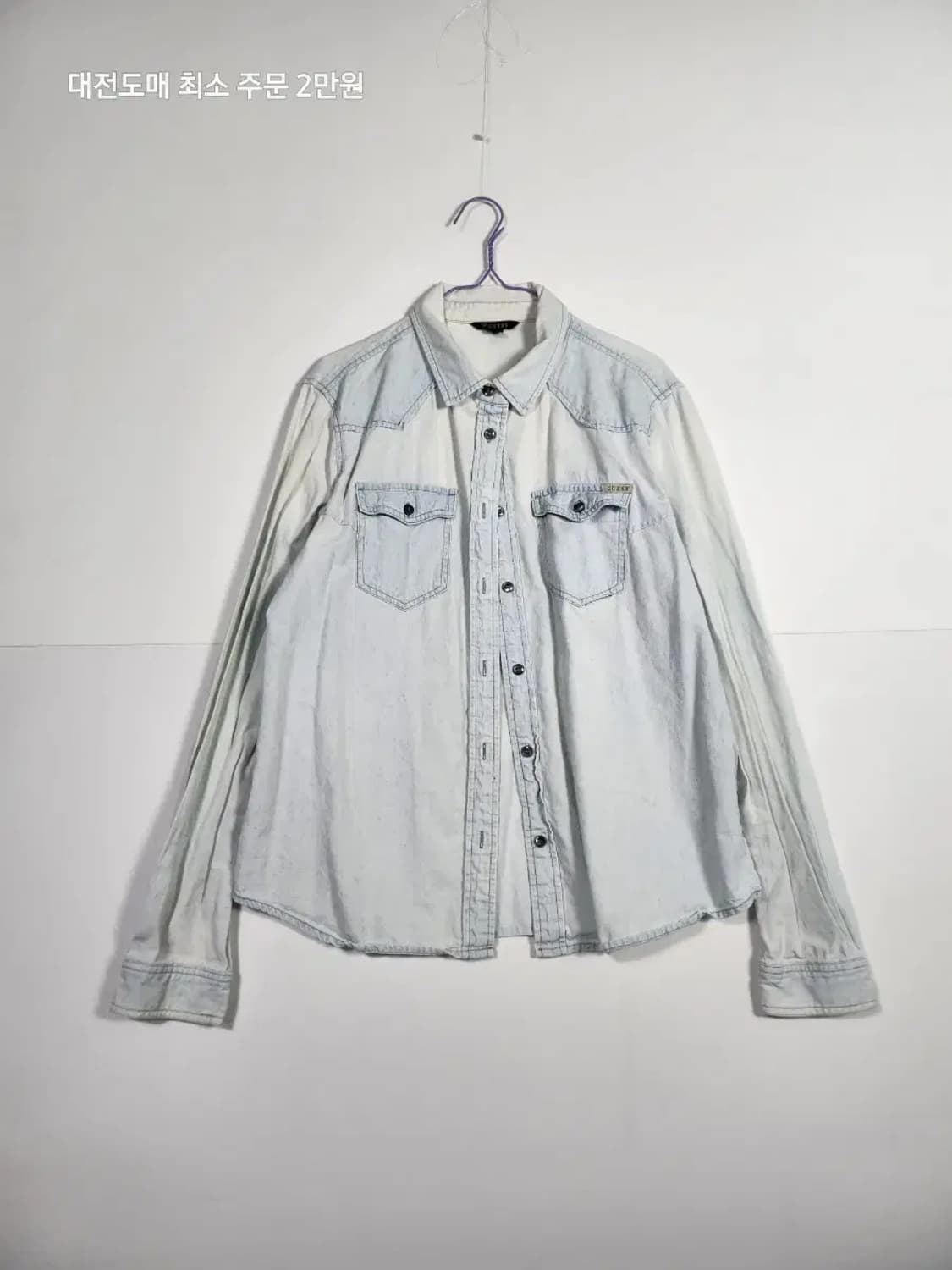 게스 워싱 데님 셔츠 상품이미지1