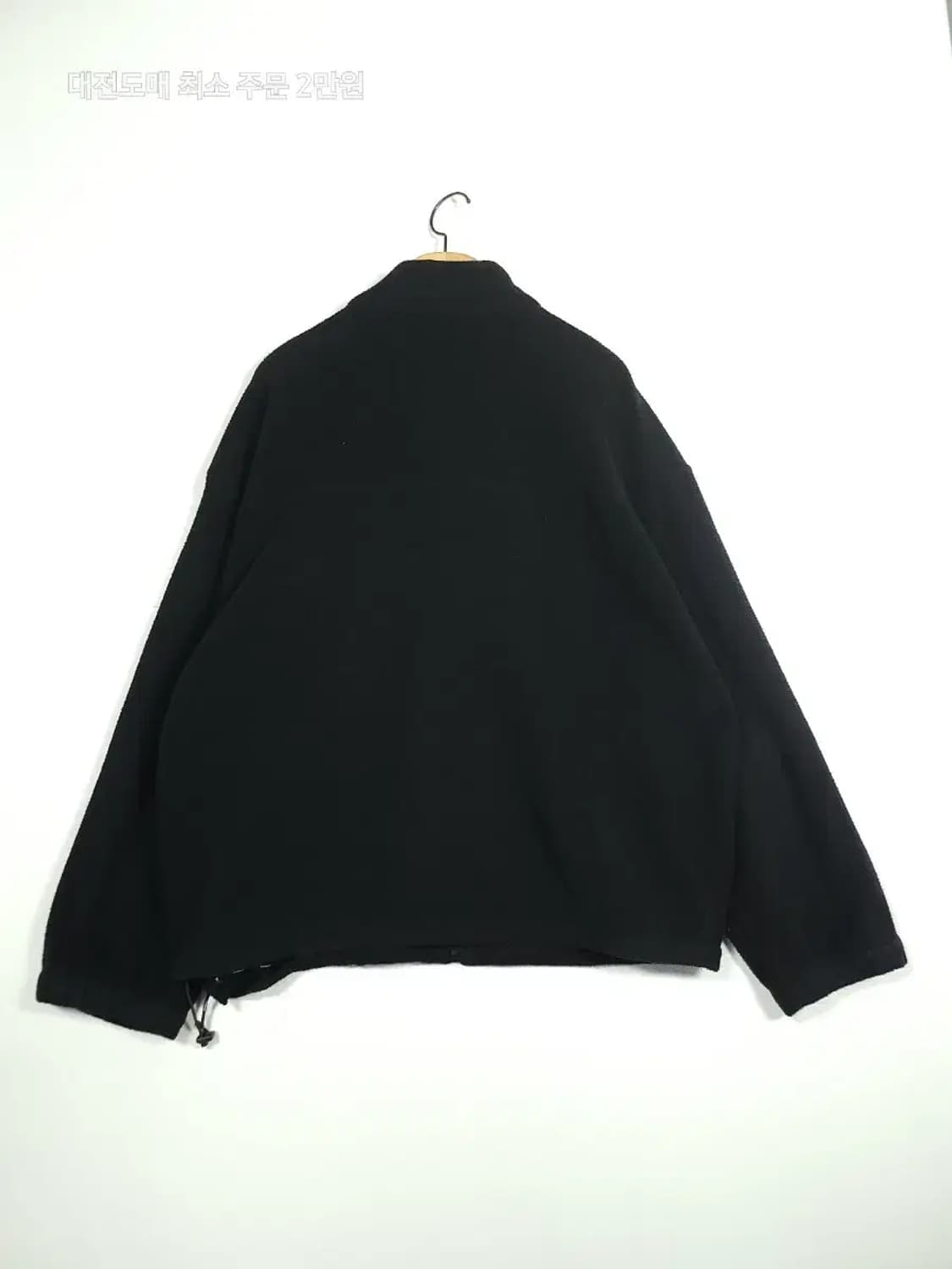 커버낫 블랙 플리스 집업 자켓 상품이미지2