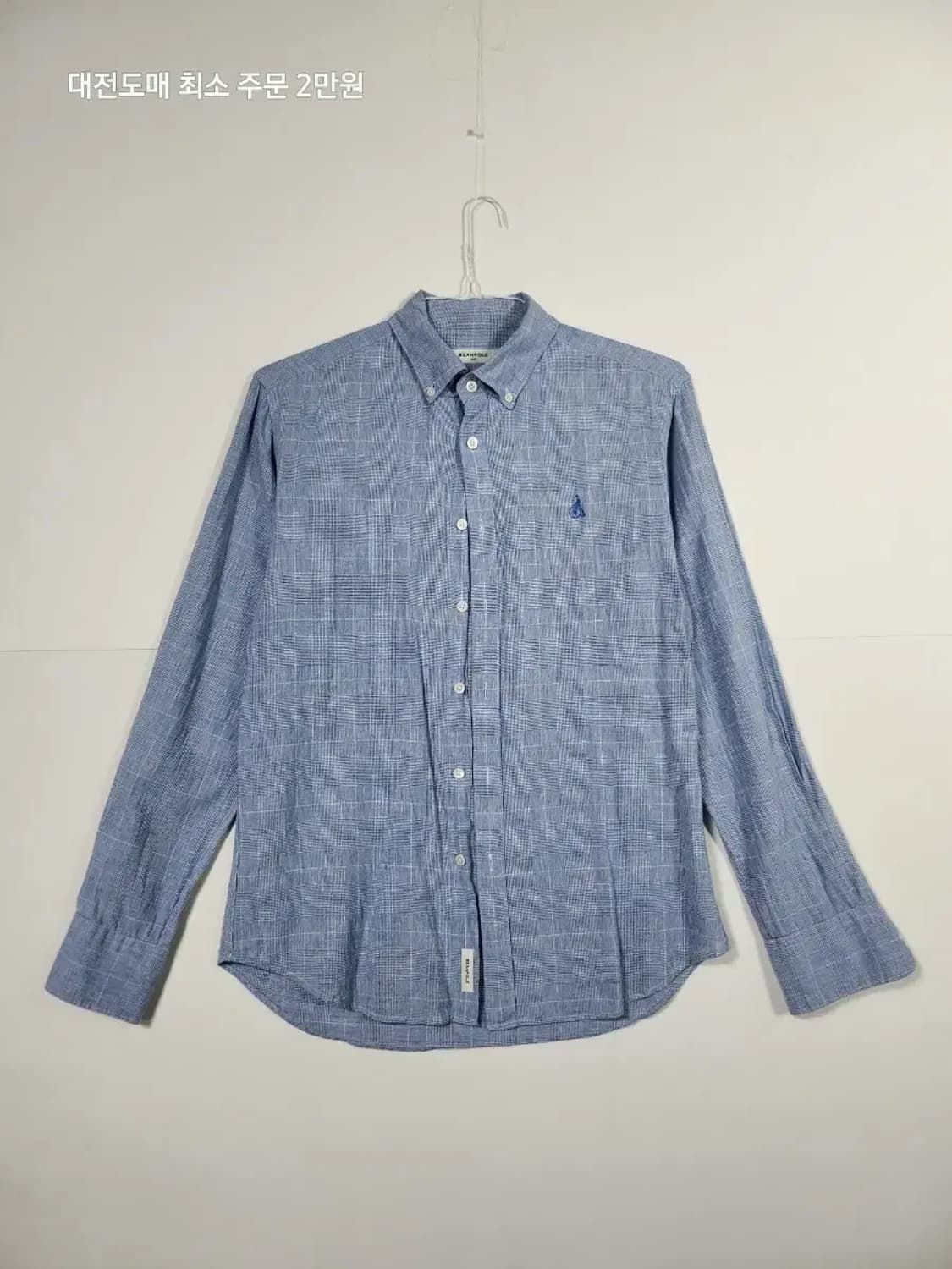 빈폴 블루 체크 긴팔 셔츠 상품이미지1