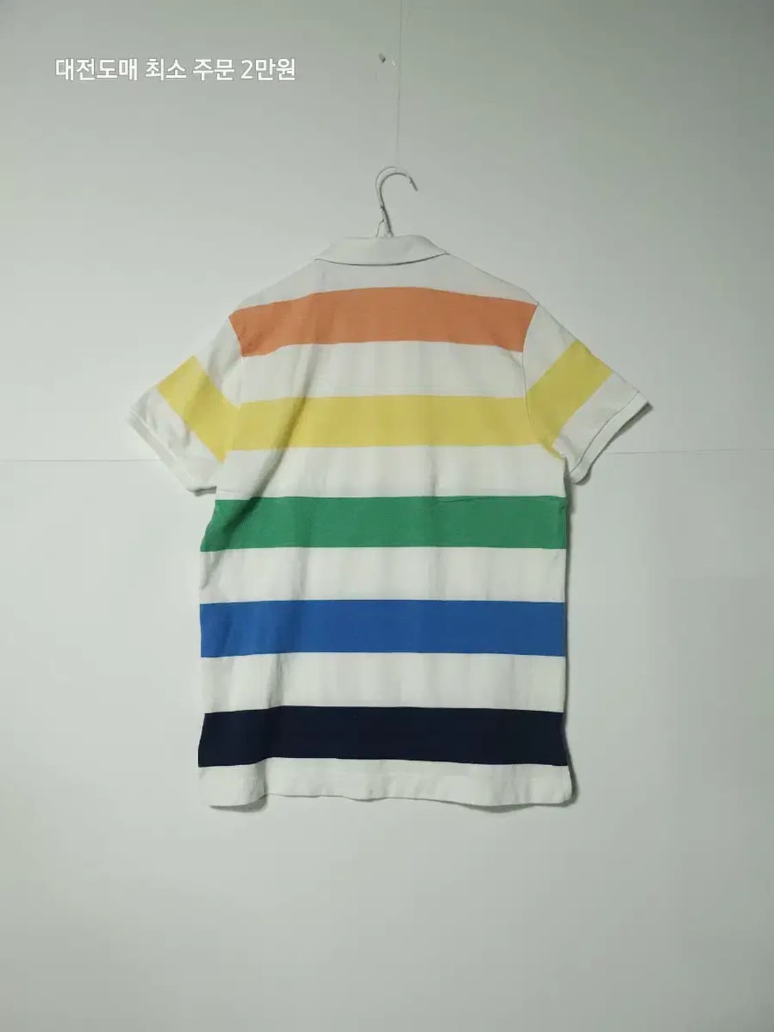 헤지스 멀티 스트라이프 반팔 카라티 상품이미지2