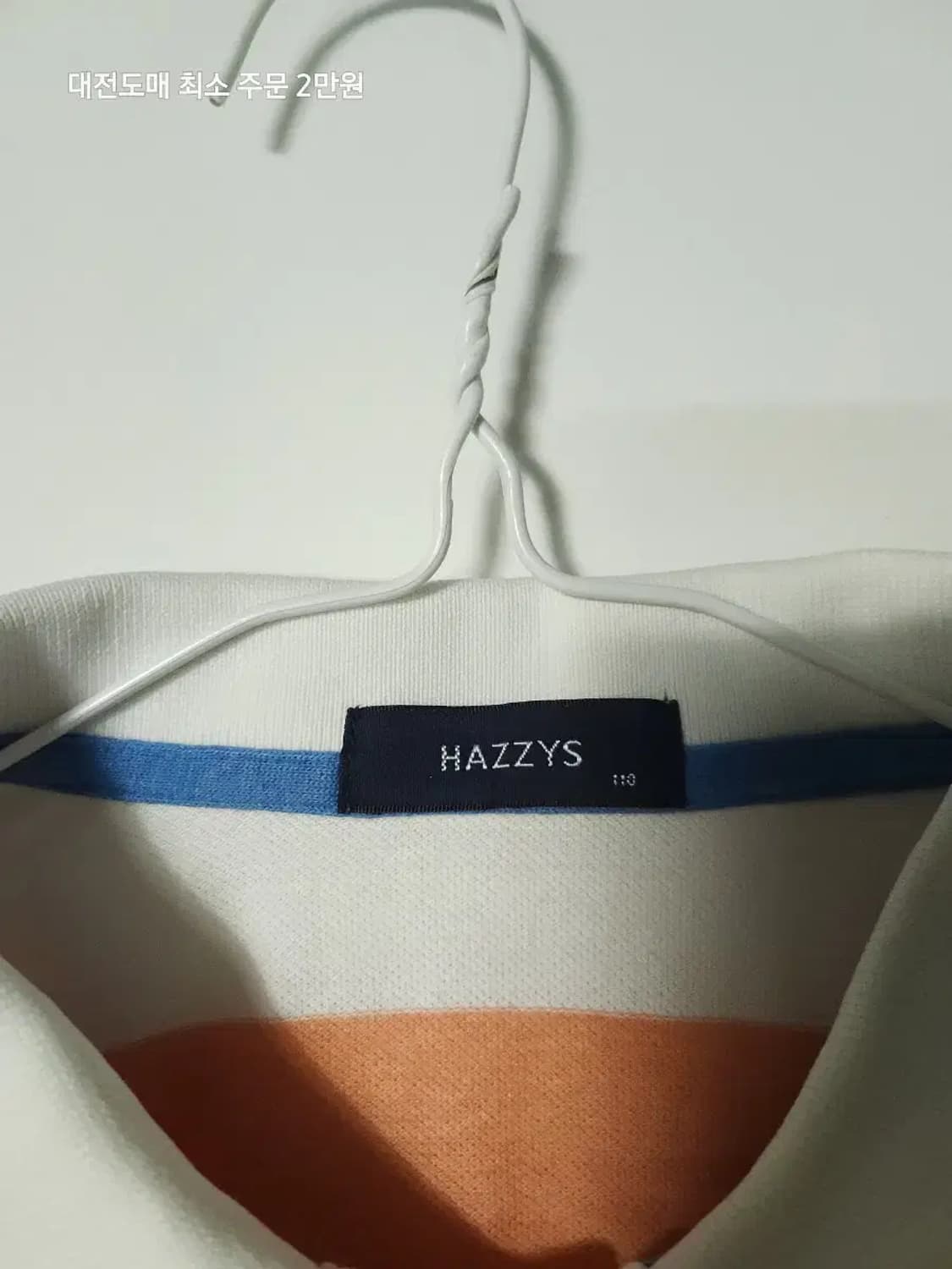 헤지스 멀티 스트라이프 반팔 카라티 상품이미지3