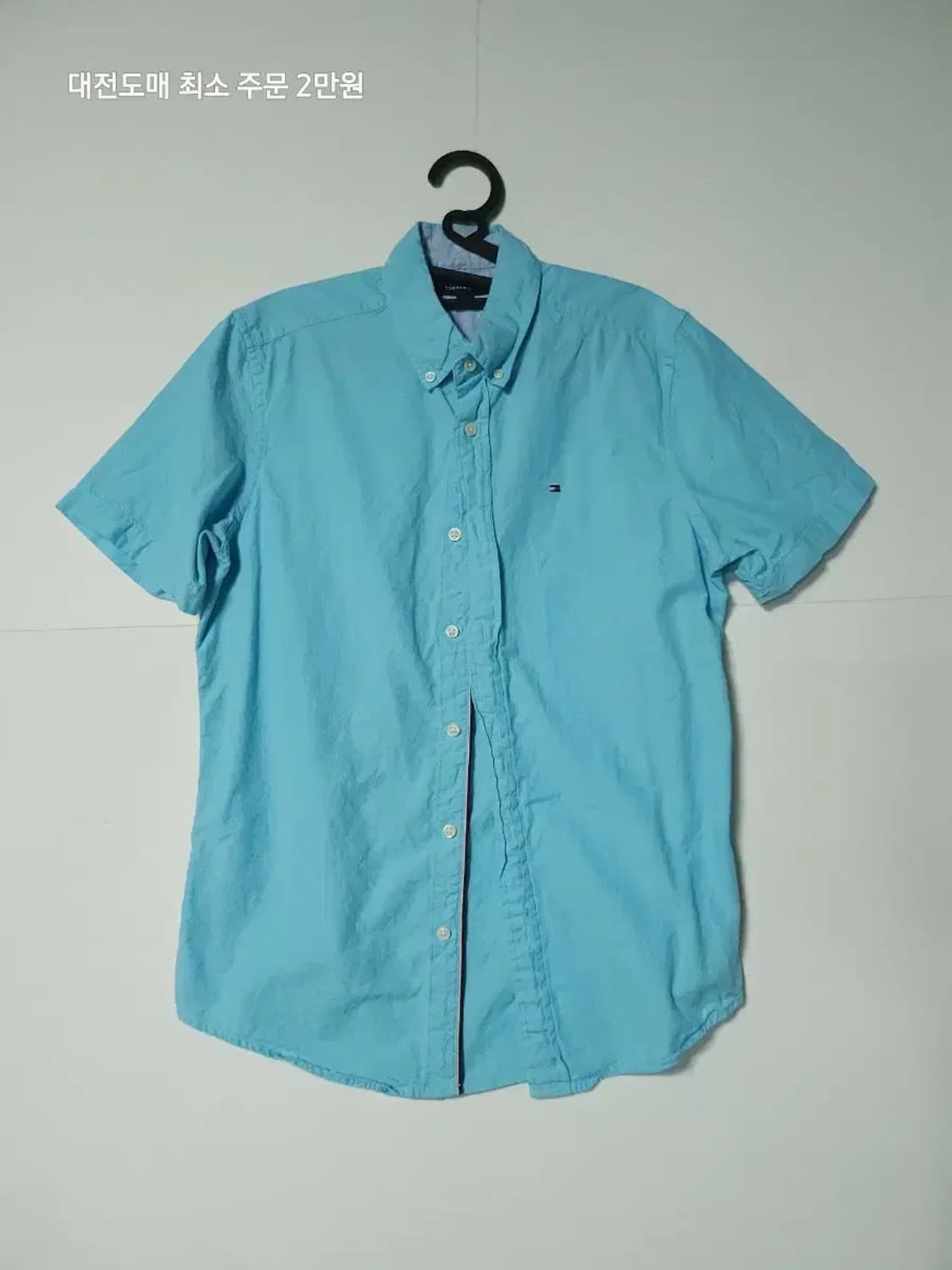 타미힐피거 반팔 셔츠 블루 상품이미지1