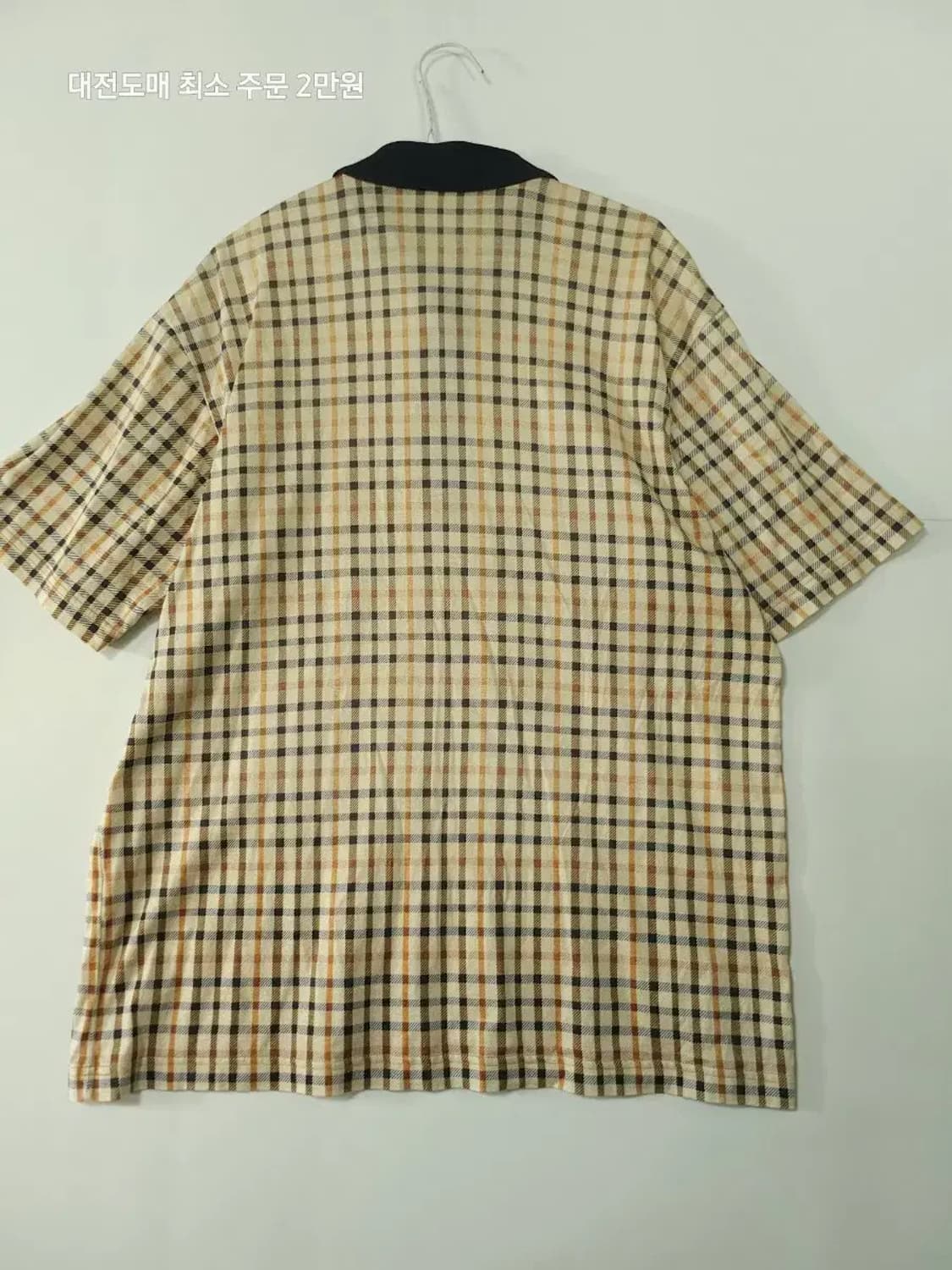 닥스 체크 반팔 카라 티셔츠 상품이미지2