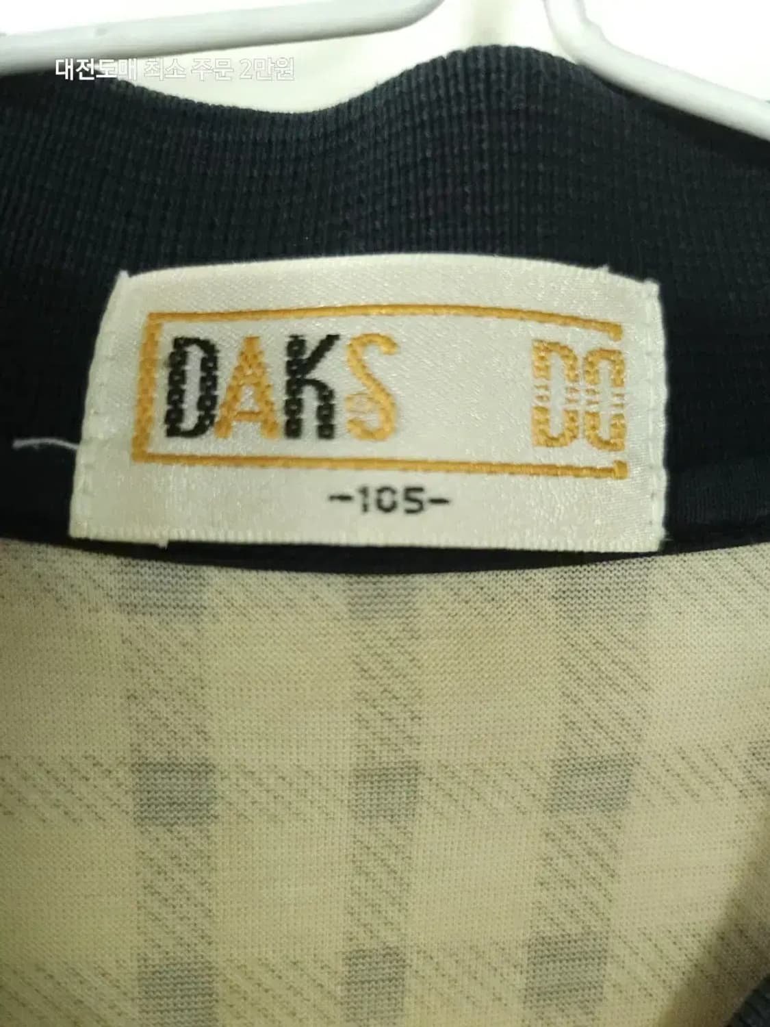 닥스 체크 반팔 카라 티셔츠 상품이미지3