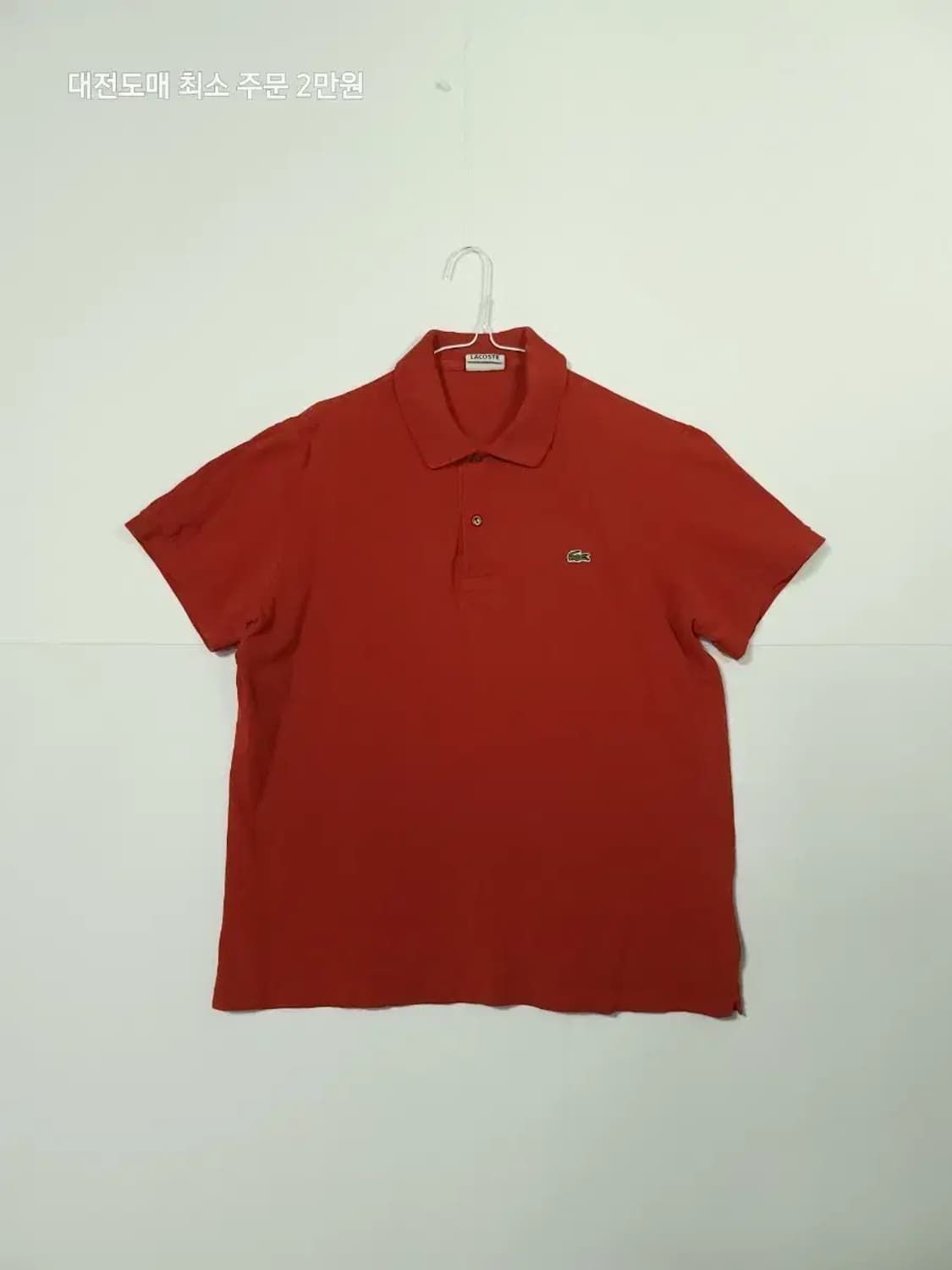 라코스테 레드 반팔 폴로티 상품이미지1