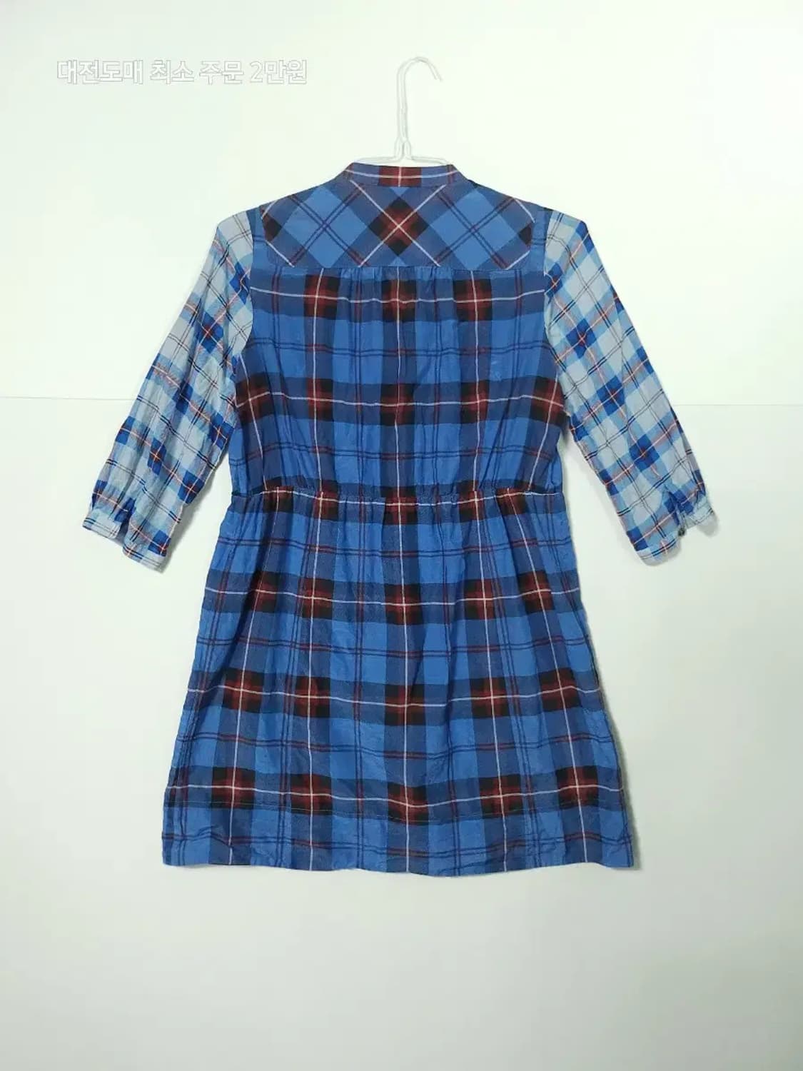 빈폴 블루 체크 셔츠 원피스 상품이미지2