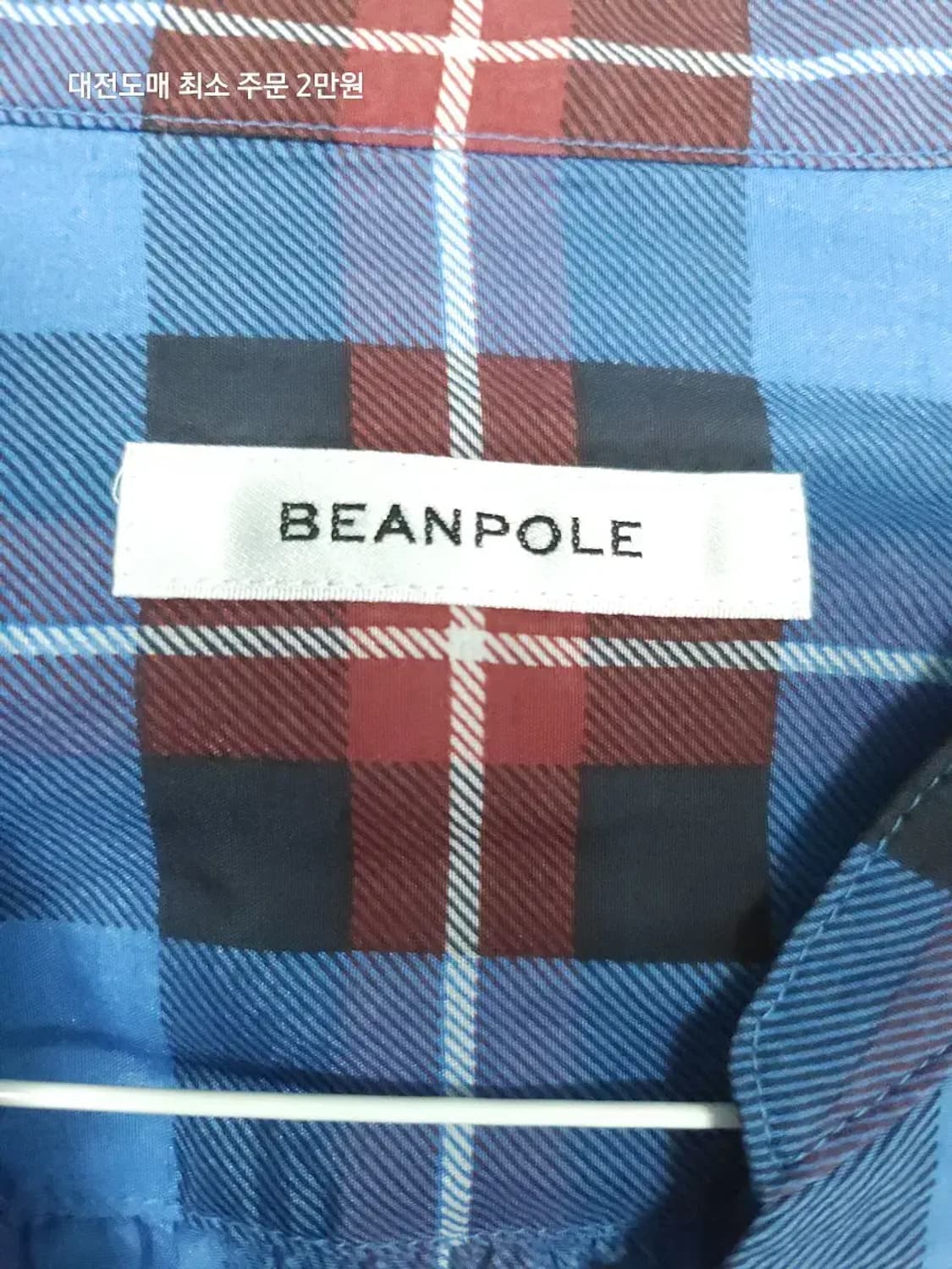 빈폴 블루 체크 셔츠 원피스 상품이미지3