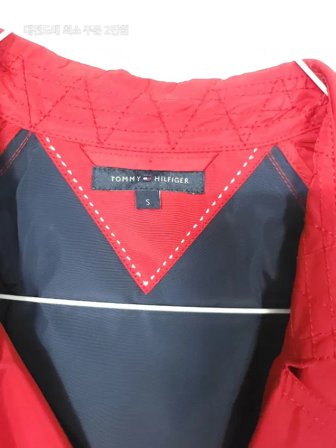 타미힐피거 레드 여성 트렌치코트 상품이미지3