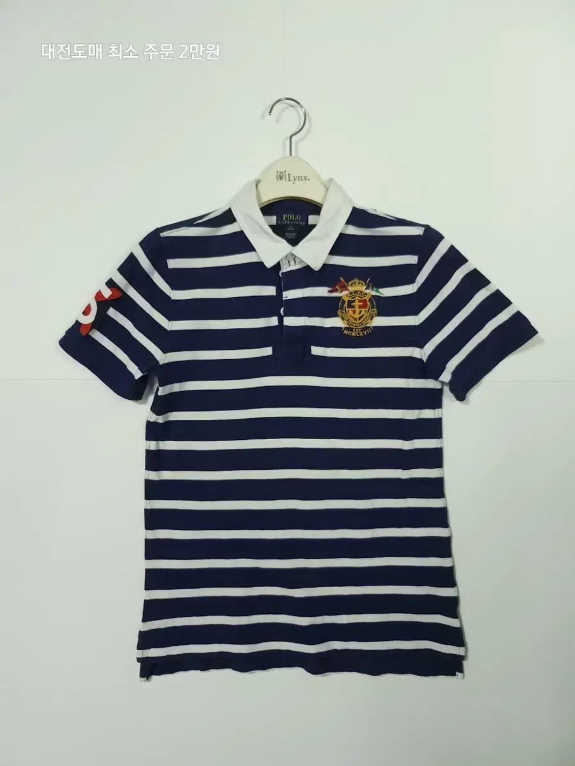 폴로 랄프로렌 스트라이프 반팔 카라티 상품이미지1