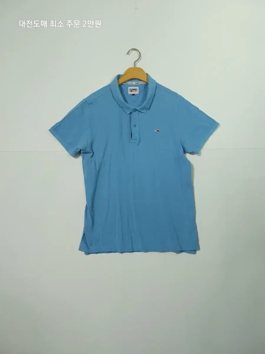 타미힐피거 블루 반팔 폴로티셔츠 상품이미지1