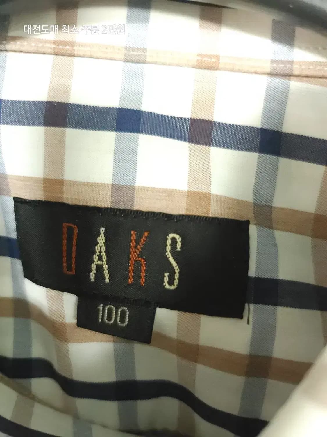 닥스 체크 반팔 셔츠 DAKS 상품이미지3