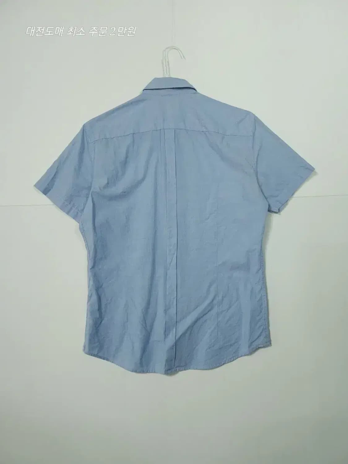 헤지스 블루 반팔 셔츠 상품이미지2